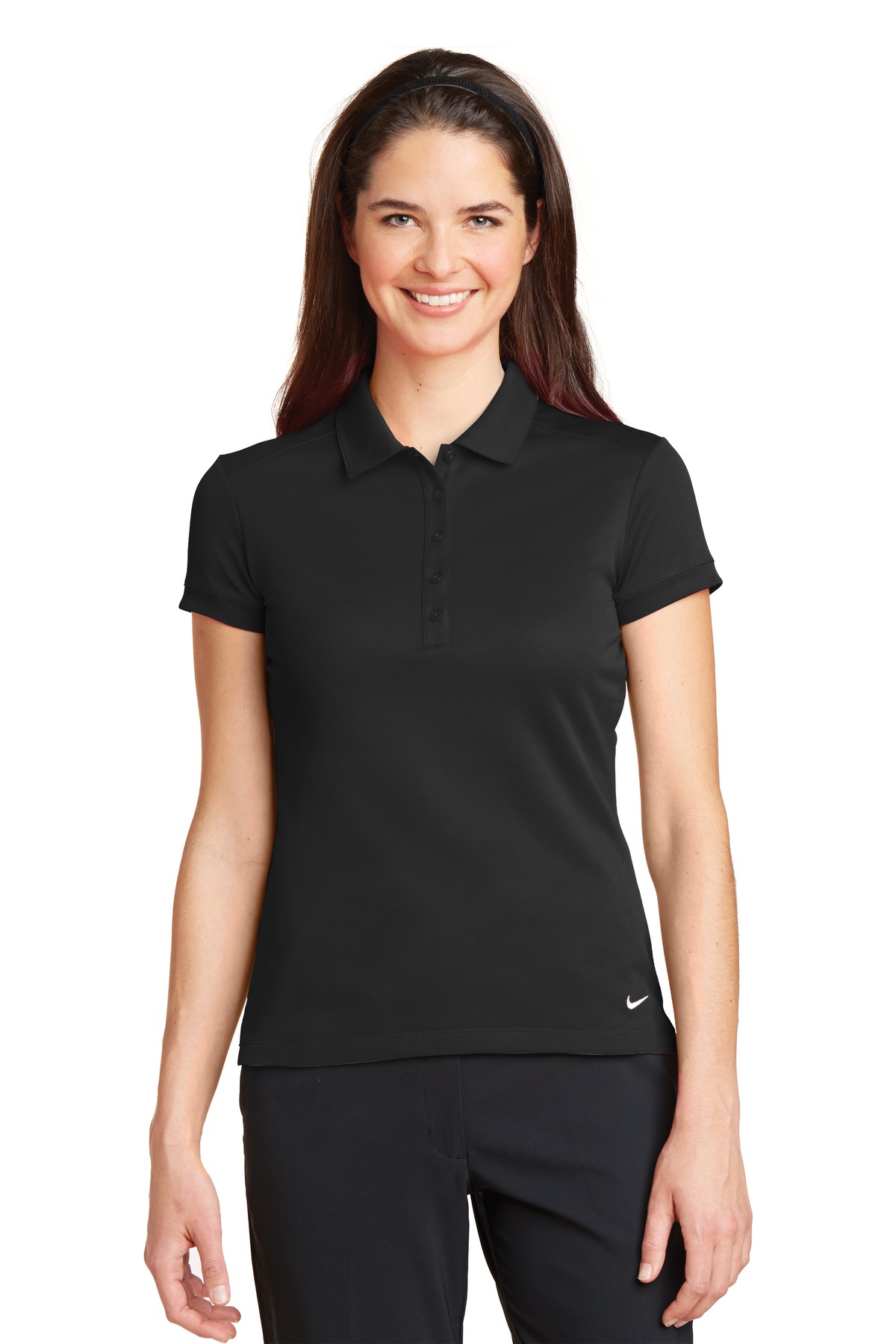 Nike Ladies Dri-FIT Solid Icon Pique Modern Fit Polo-