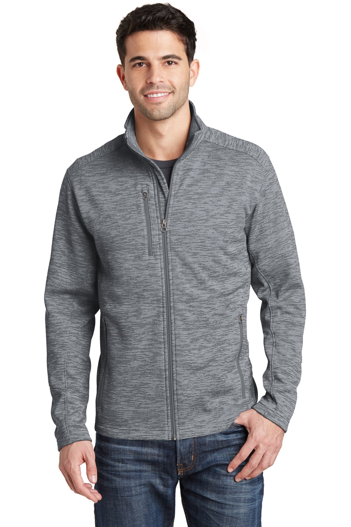 Port Authority ® Digi Stripe Fleece Jacket. F231 - Image 2