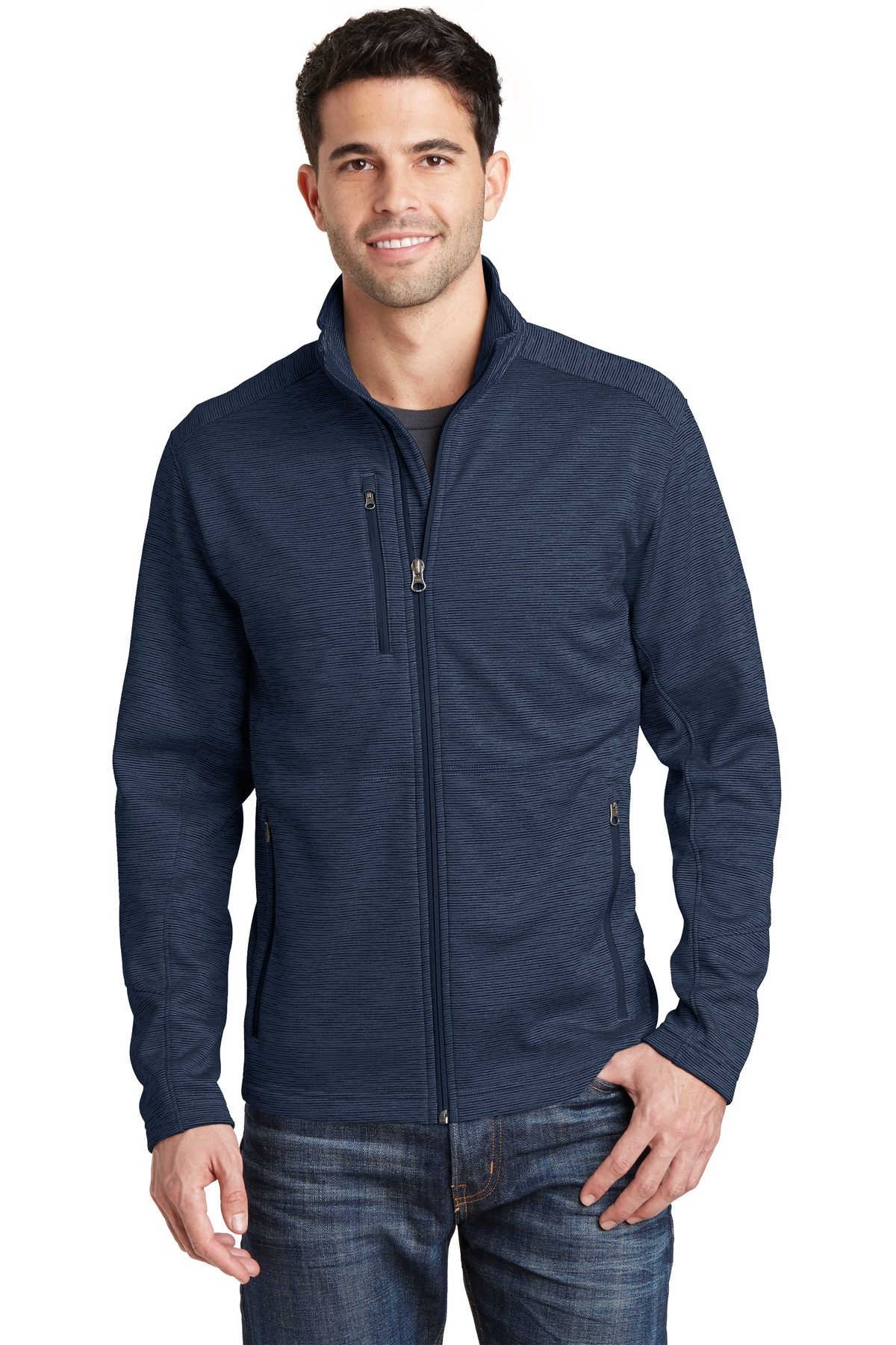 Port Authority ® Digi Stripe Fleece Jacket. F231 - Image 3