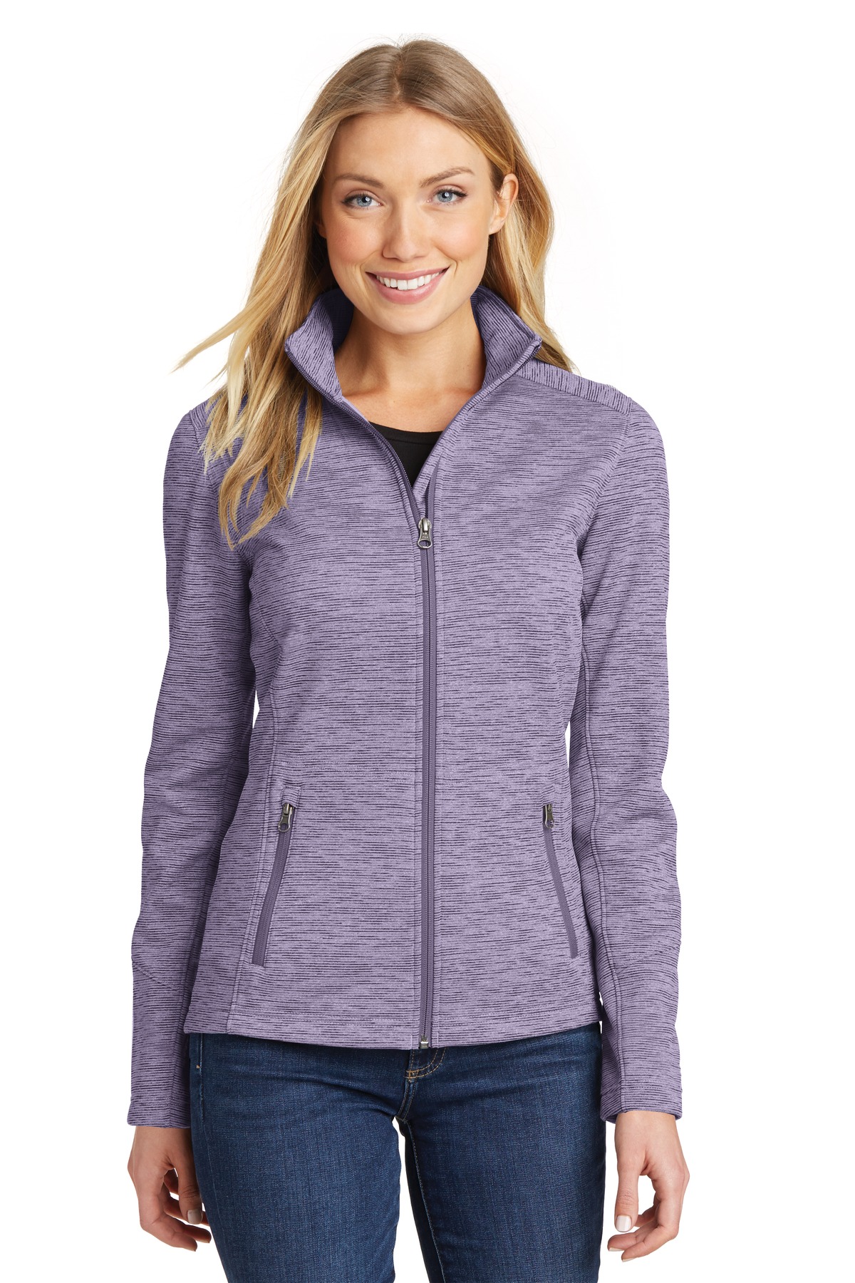 Port Authority ® Women's Digi Stripe Fleece Jacket. L231 - Image 4
