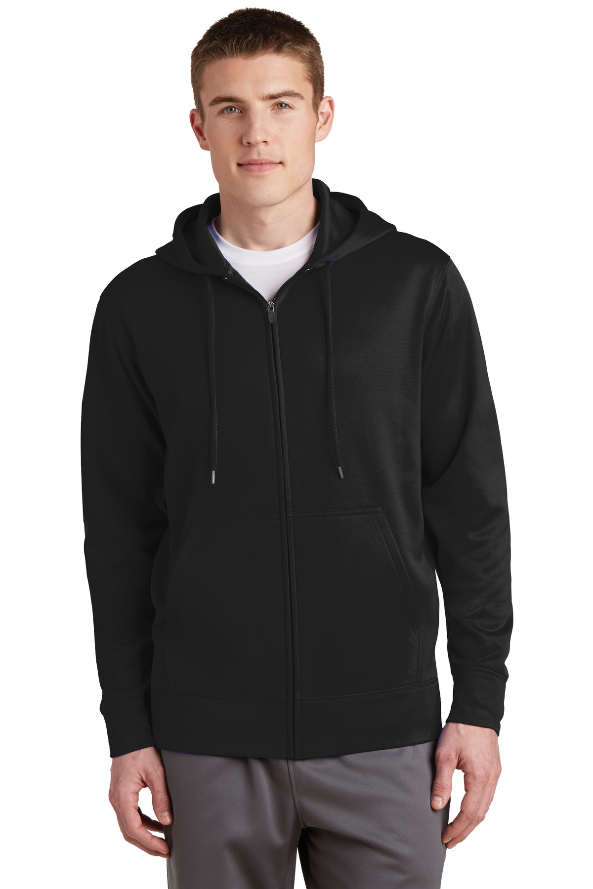 Sport-Tek Sport-Wick Fleece Full-Zip Hooded Jacket-