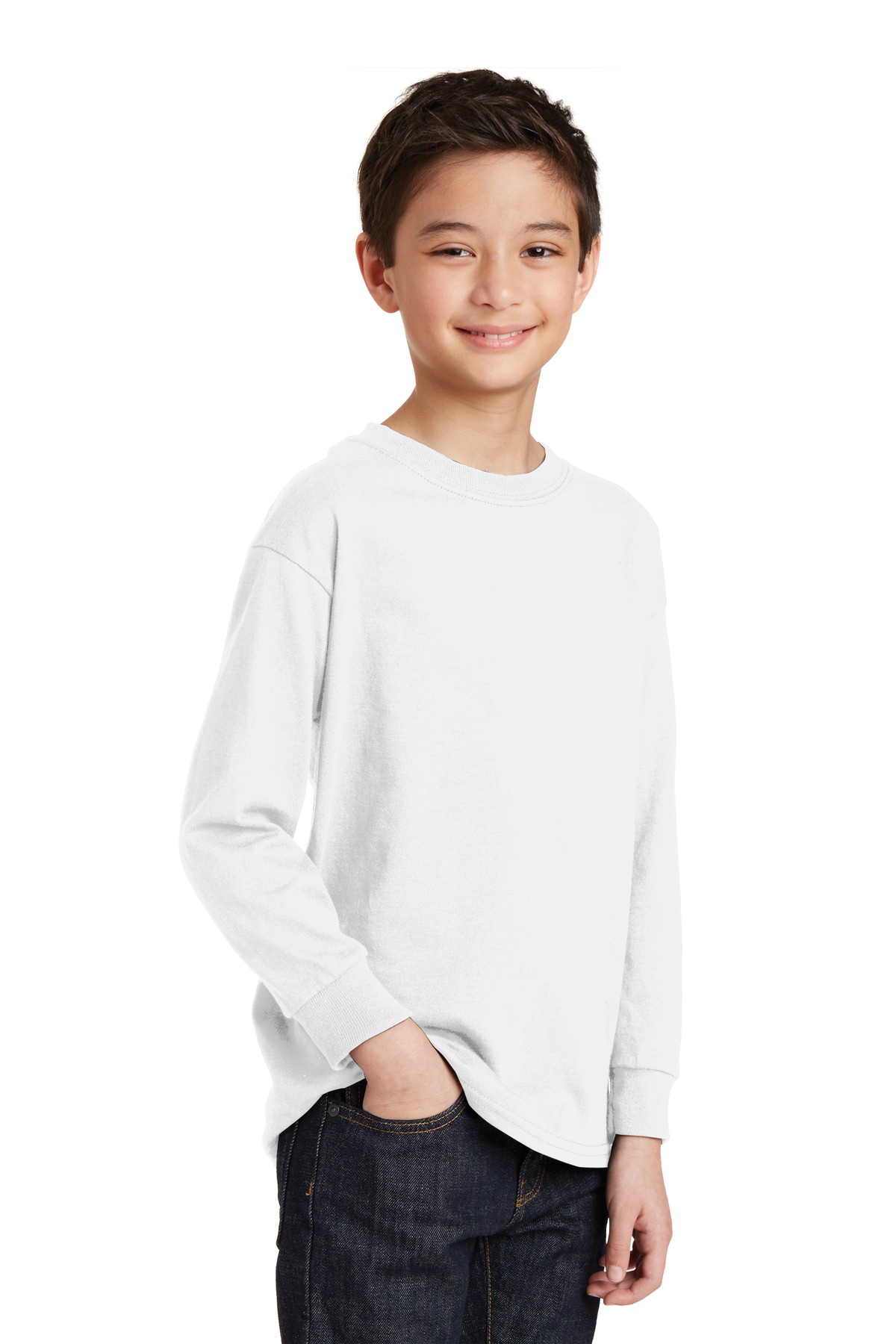 Gildan Youth Heavy Cotton 100% Cotton Long Sleeve T-Shirt. 5400B