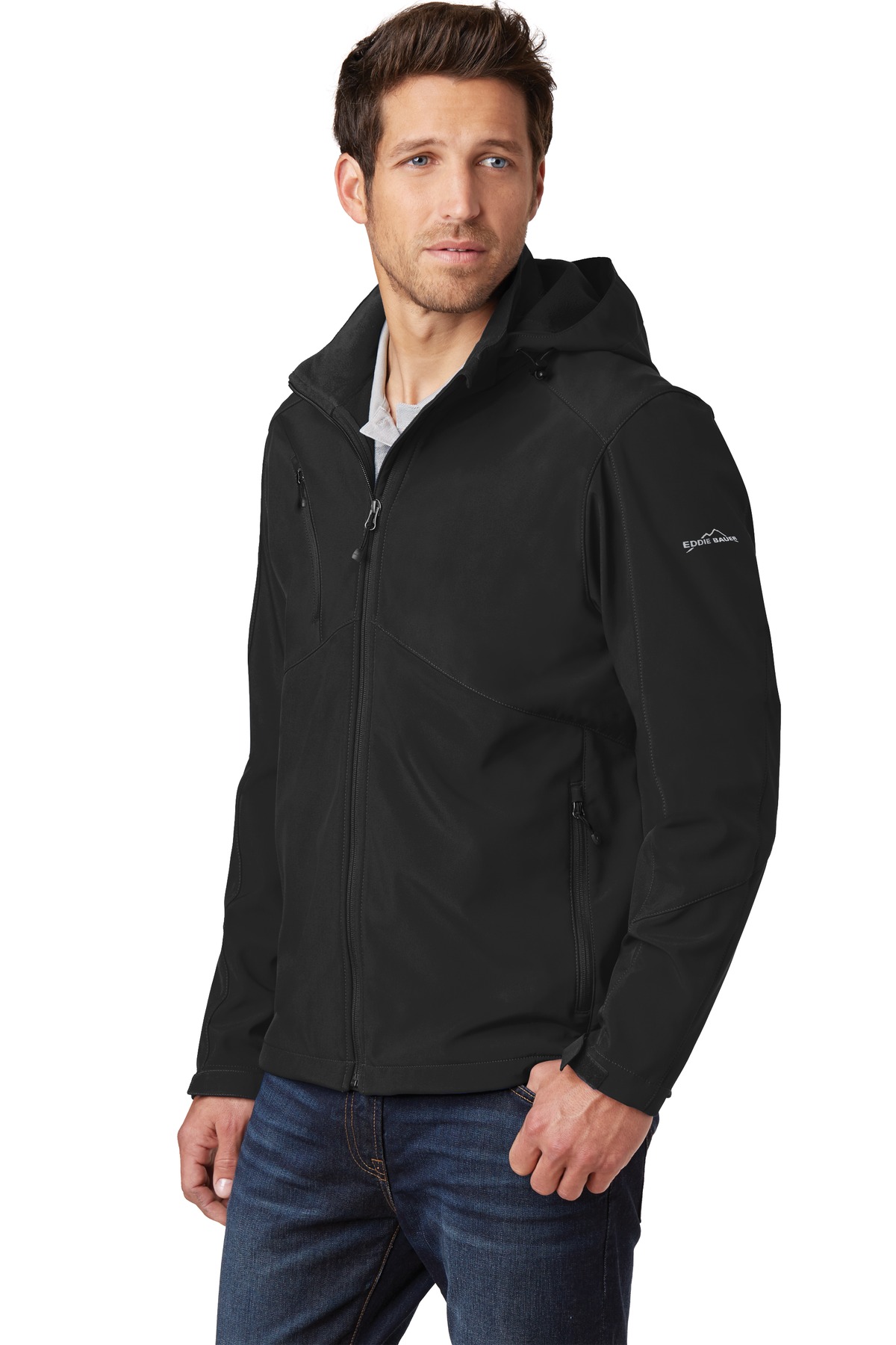 Eddie Bauer Hooded Soft Shell Parka. EB536