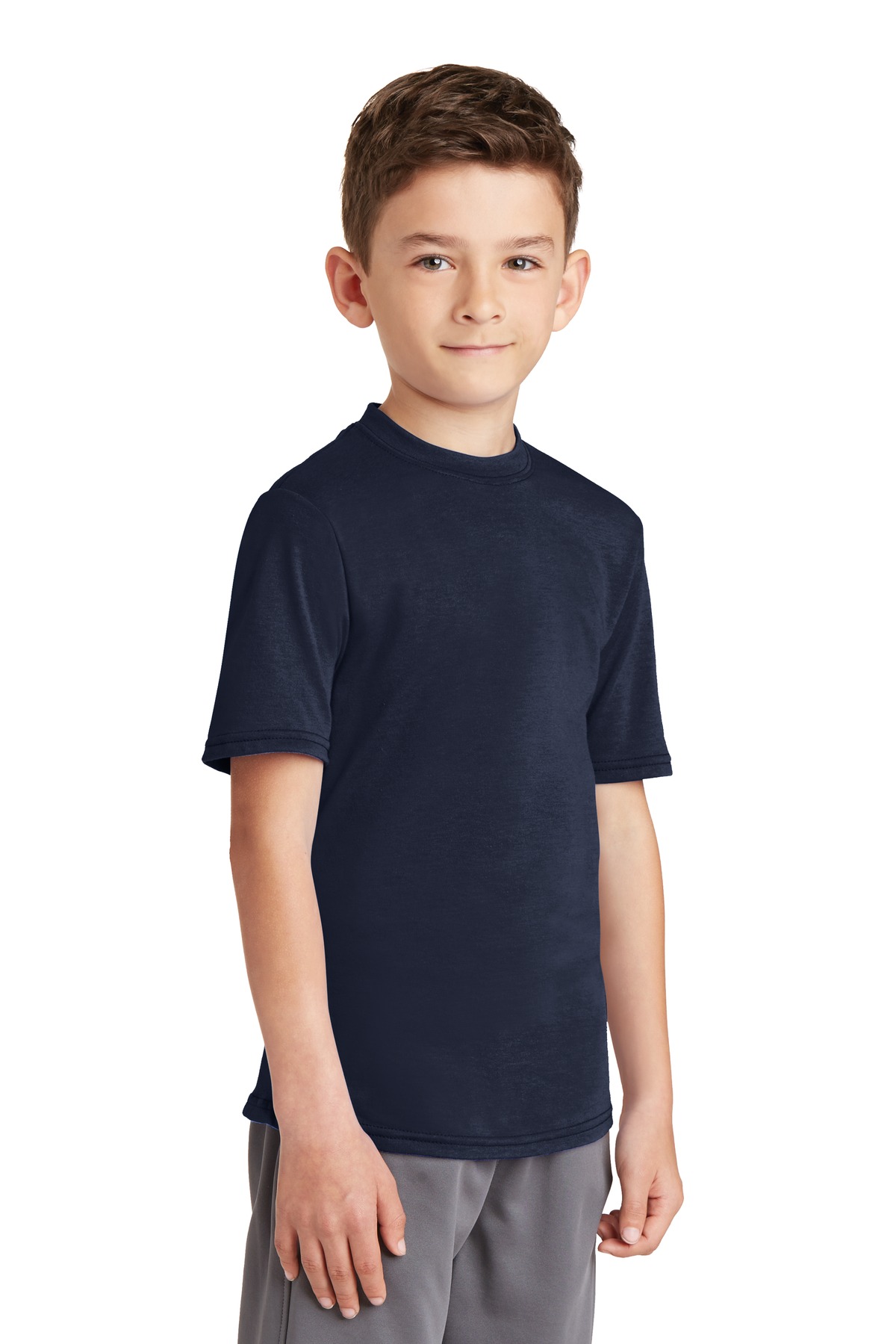 Port & Co Youth Performance Blend Tee. PC381Y