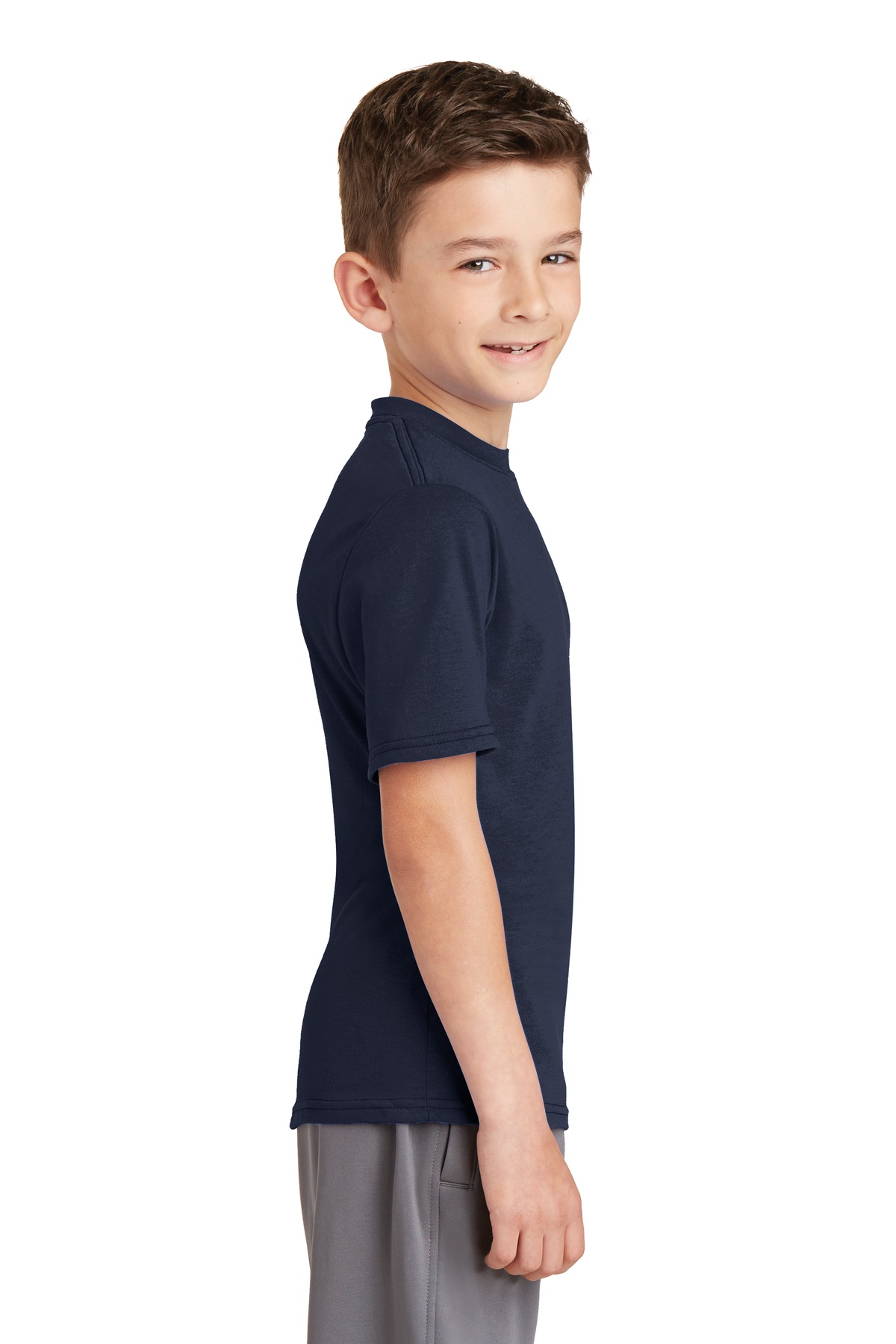 Port & Co Youth Performance Blend Tee. PC381Y