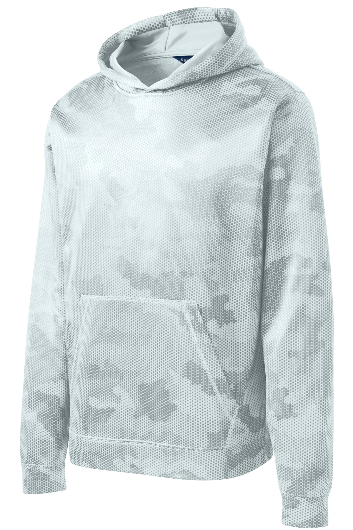 Sport-Tek Youth Sport-Wick CamoHex Fleece Hooded Pullover - Picture 11 of 12