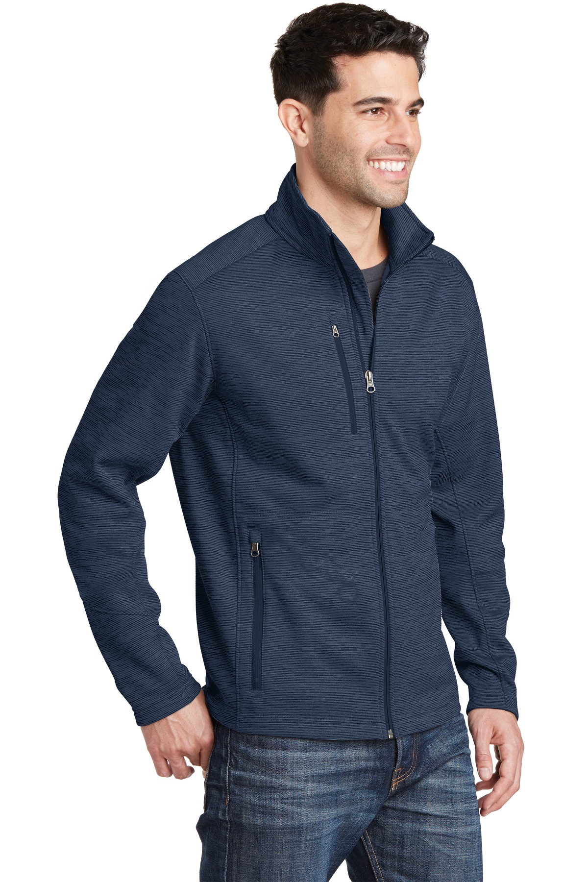 Port Authority Digi Stripe Fleece Jacket. F231
