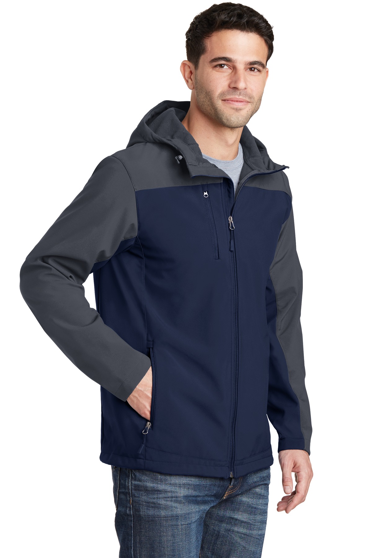 Port Authority Hooded Core Soft Shell Jacket. J335