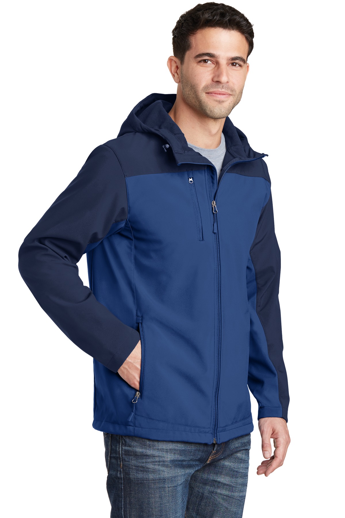 Port Authority Hooded Core Soft Shell Jacket. J335