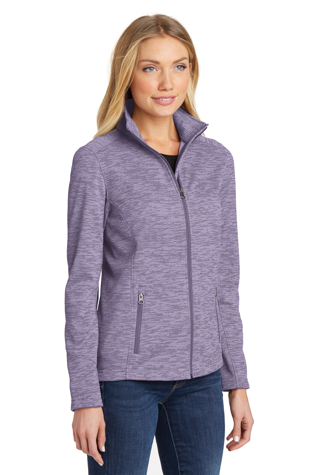 Port Authority Women's Digi Stripe Fleece Jacket. L231
