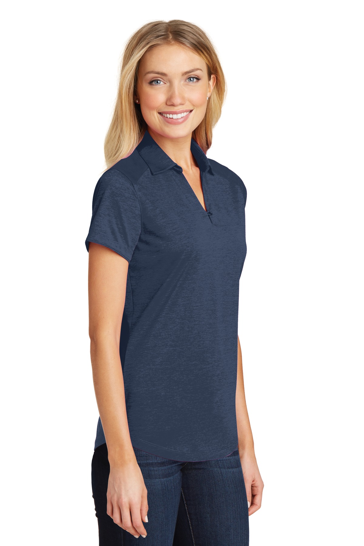 Port Authority Women's Digi Heather Performance Polo. L574