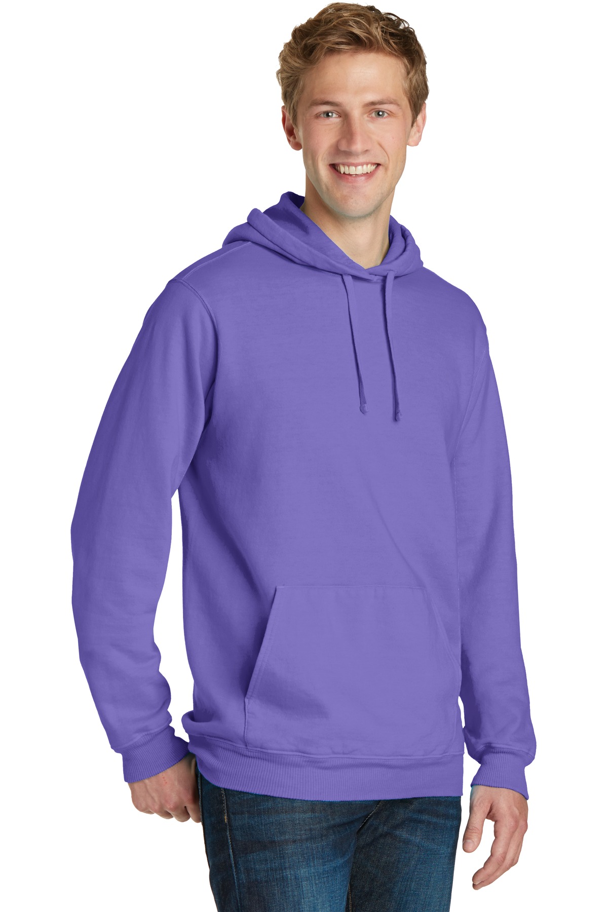 Port & Company Beach Wash Garment-Dyed Pullover Hooded Sweatshirt. PC098H