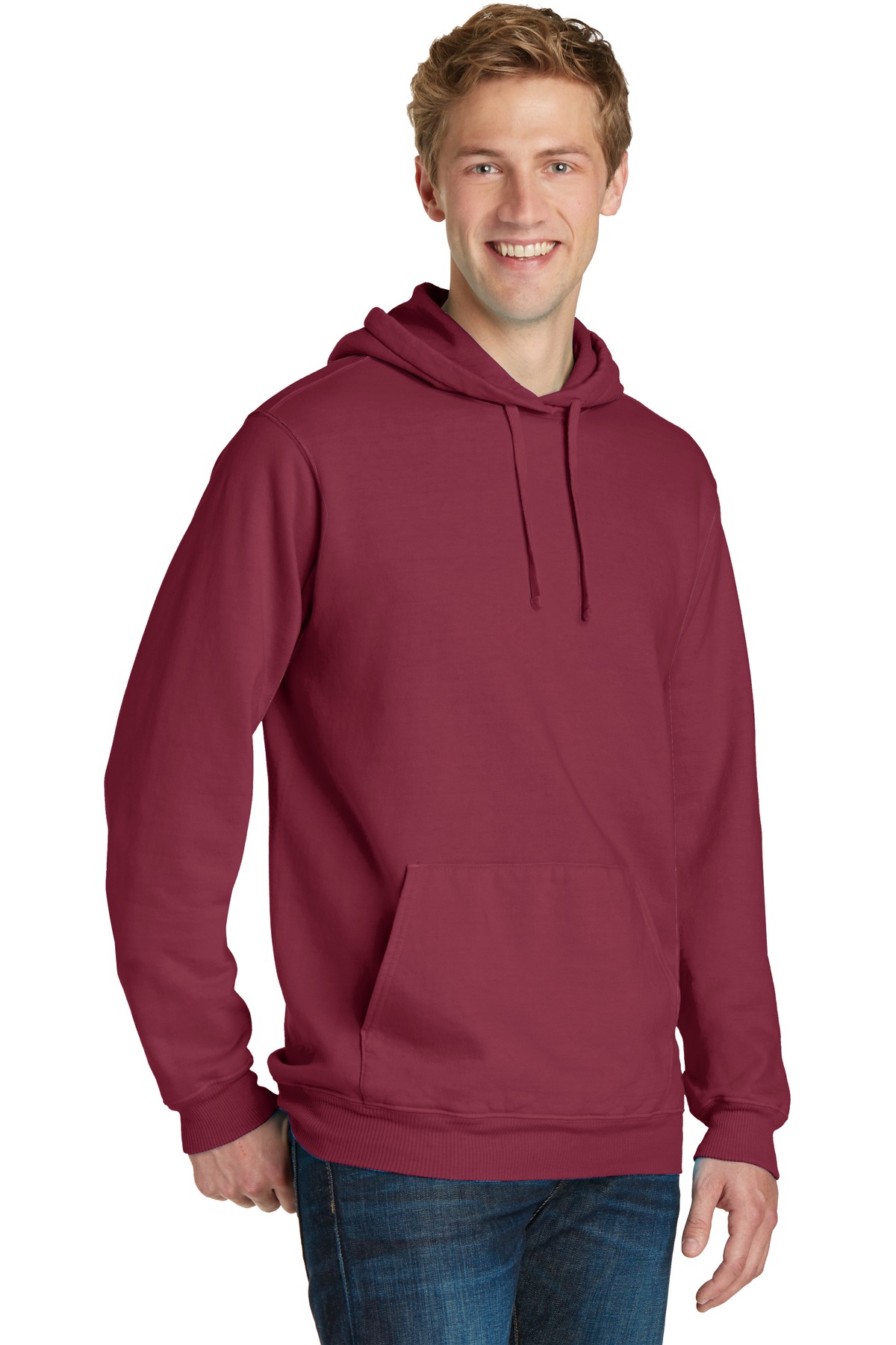 Port & Company Beach Wash Garment-Dyed Pullover Hooded Sweatshirt. PC098H