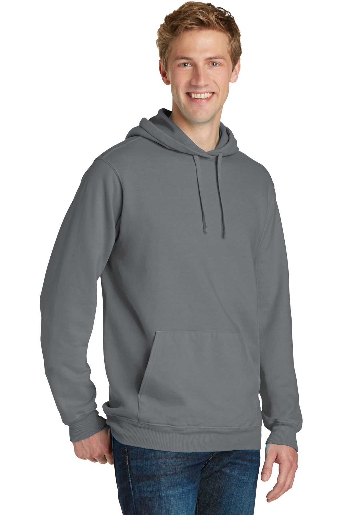 Port & Co Beach Wash Garment-Dyed Pullover Hooded Sweatshirt. PC098H