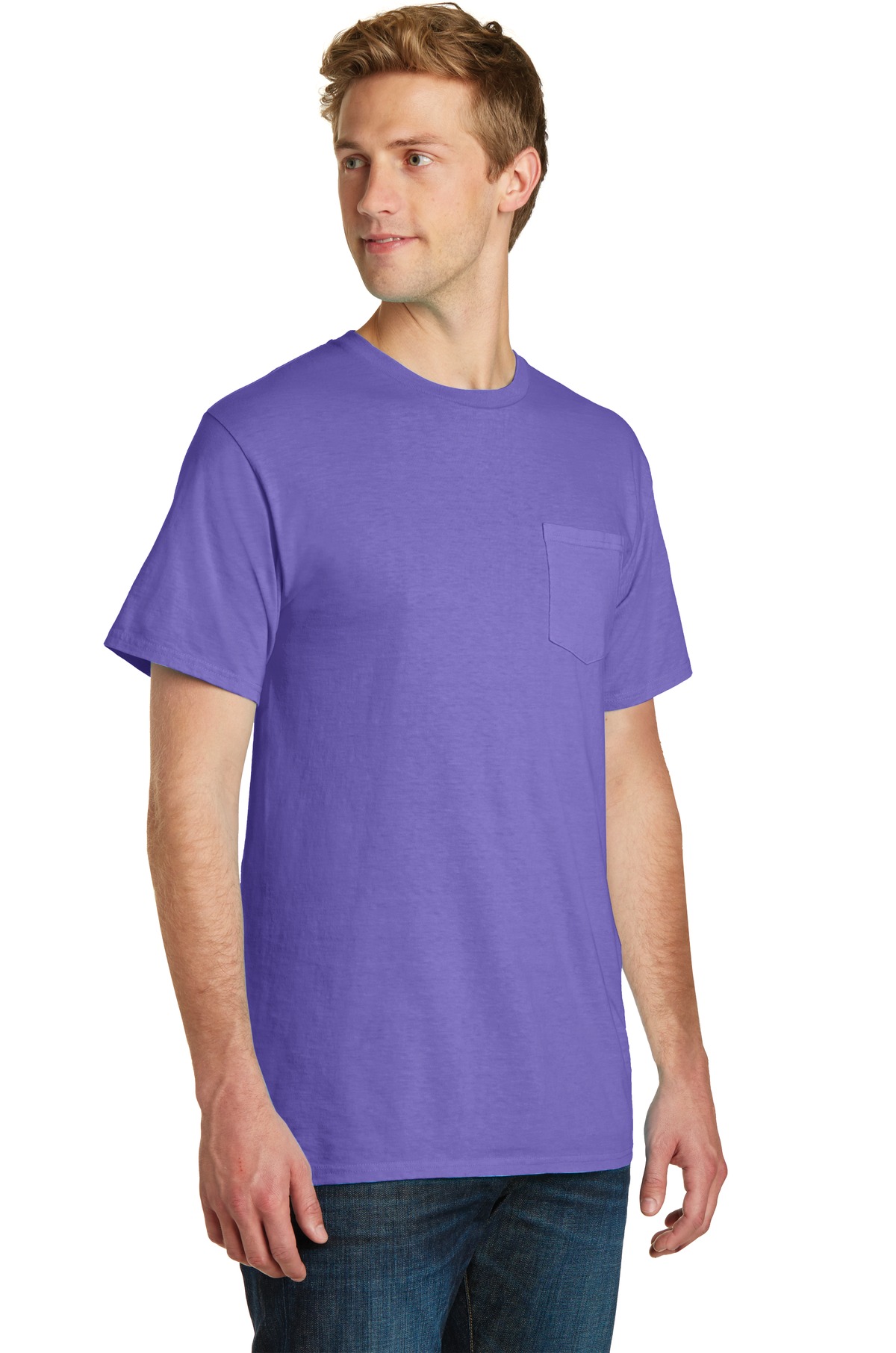 Port & Company Beach Wash Garment-Dyed Pocket Tee. PC099P