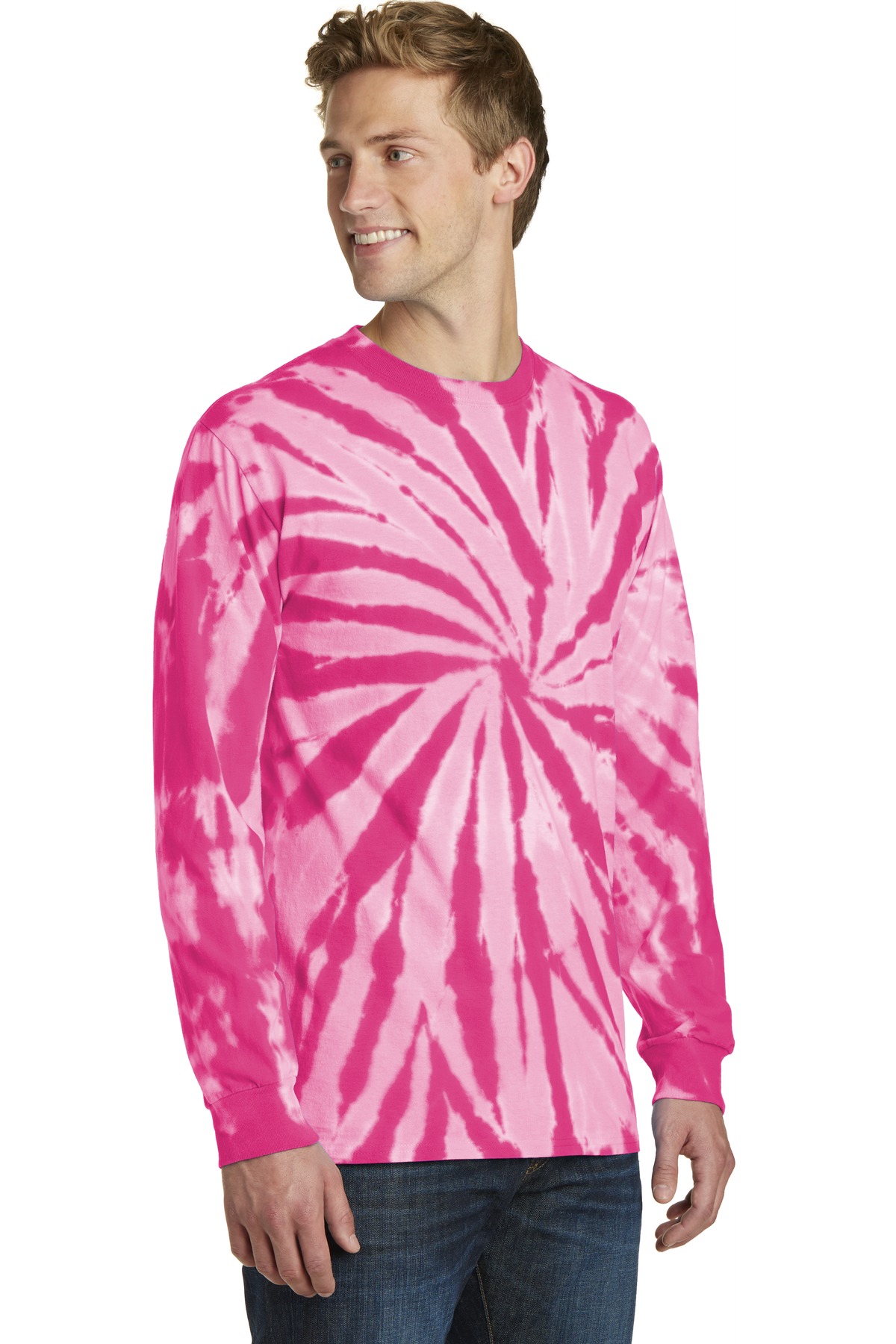 Port & Co Tie-Dye Long Sleeve Tee. PC147LS