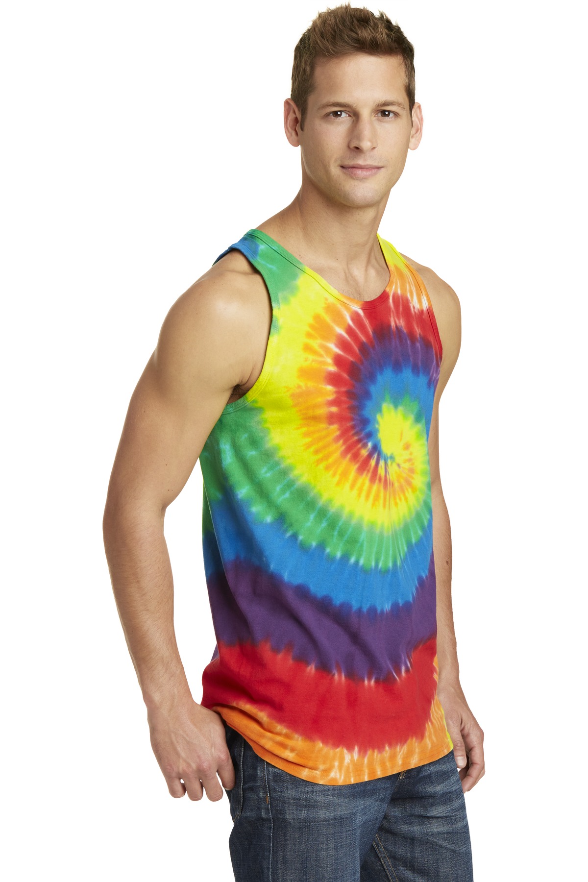 Port & Company Tie-Dye Tank Top. PC147TT