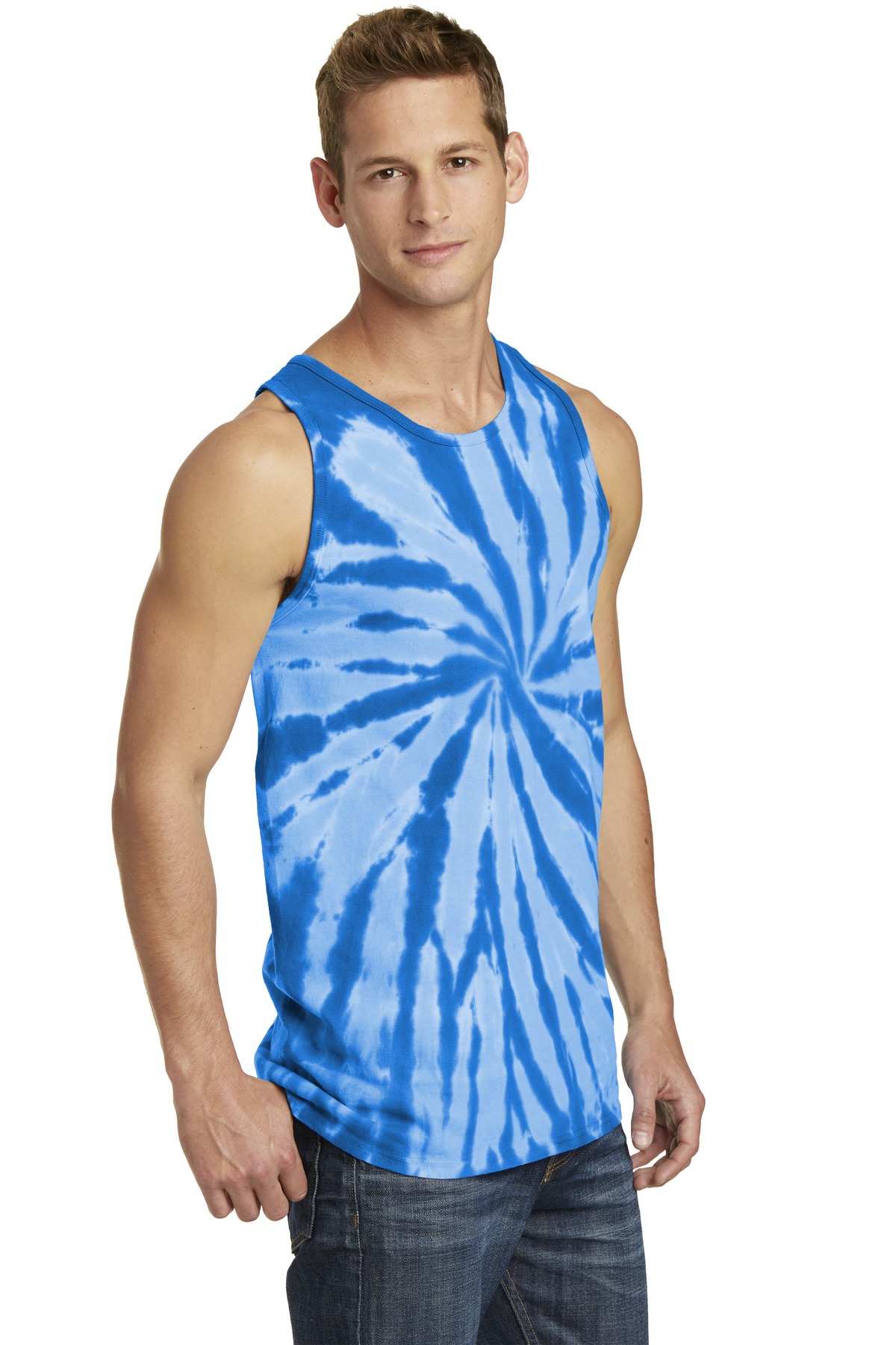 Port & Co Tie-Dye Tank Top. PC147TT