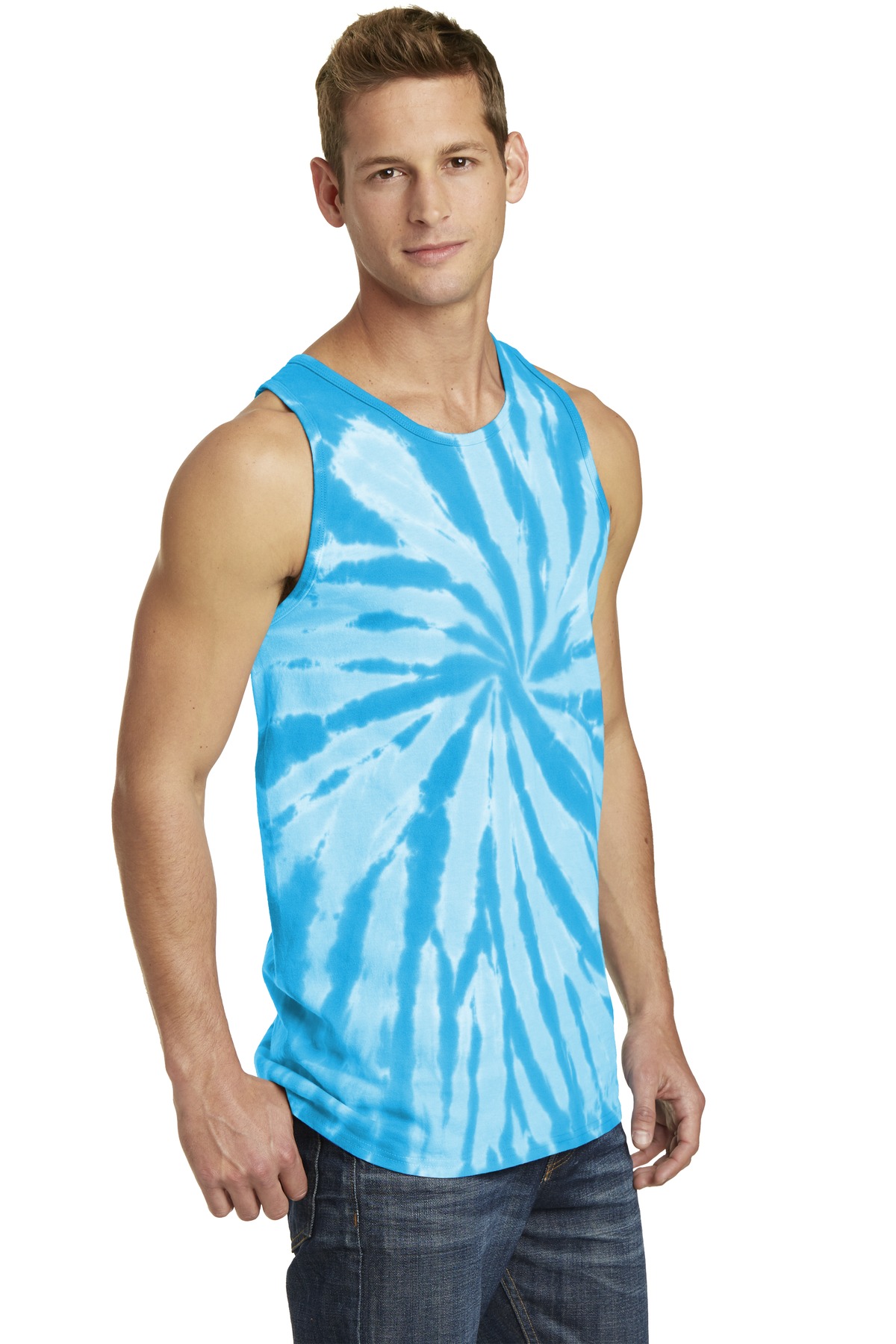 Port & Co Tie-Dye Tank Top. PC147TT