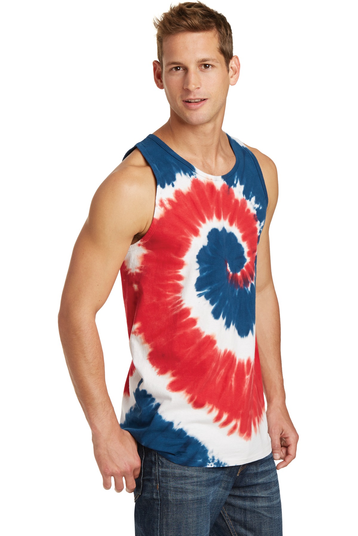 Port & Company Tie-Dye Tank Top. PC147TT