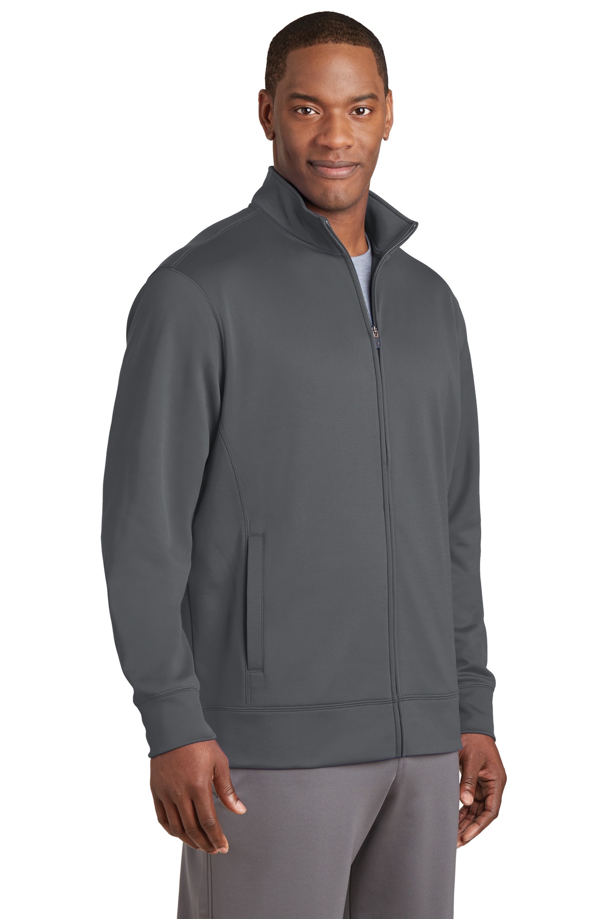 Sport-Tek Sport-Wick Fleece Full-Zip Jacket. ST241