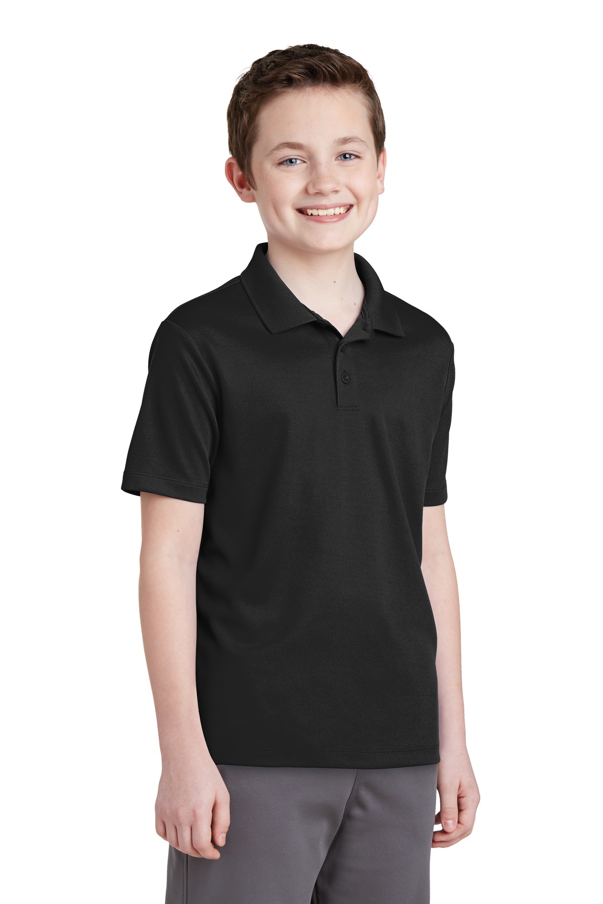 Sport-Tek Youth PosiCharge RacerMesh Polo. YST640