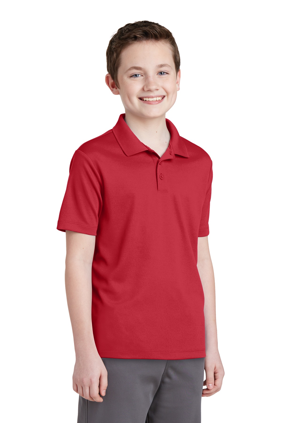 Sport-Tek Youth PosiCharge RacerMesh Polo. YST640
