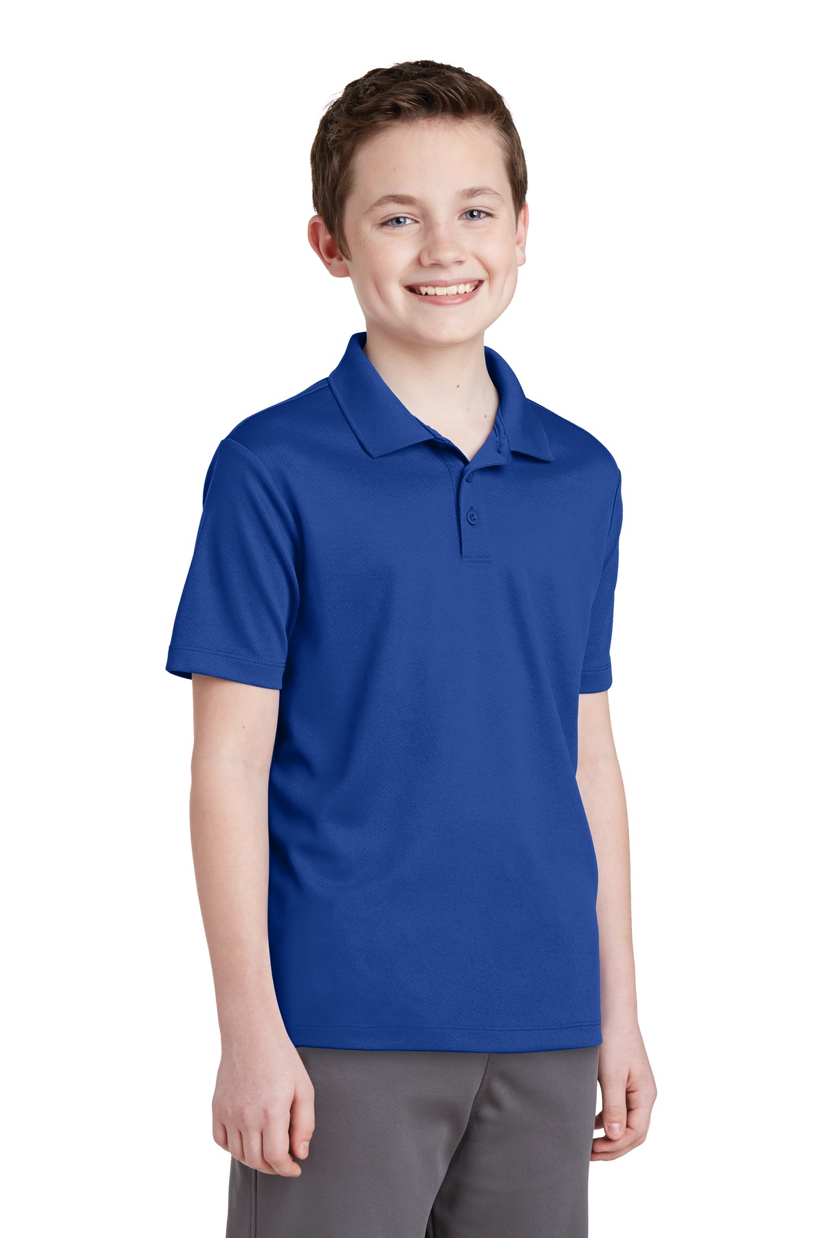 Sport-Tek Youth PosiCharge RacerMesh Polo. YST640