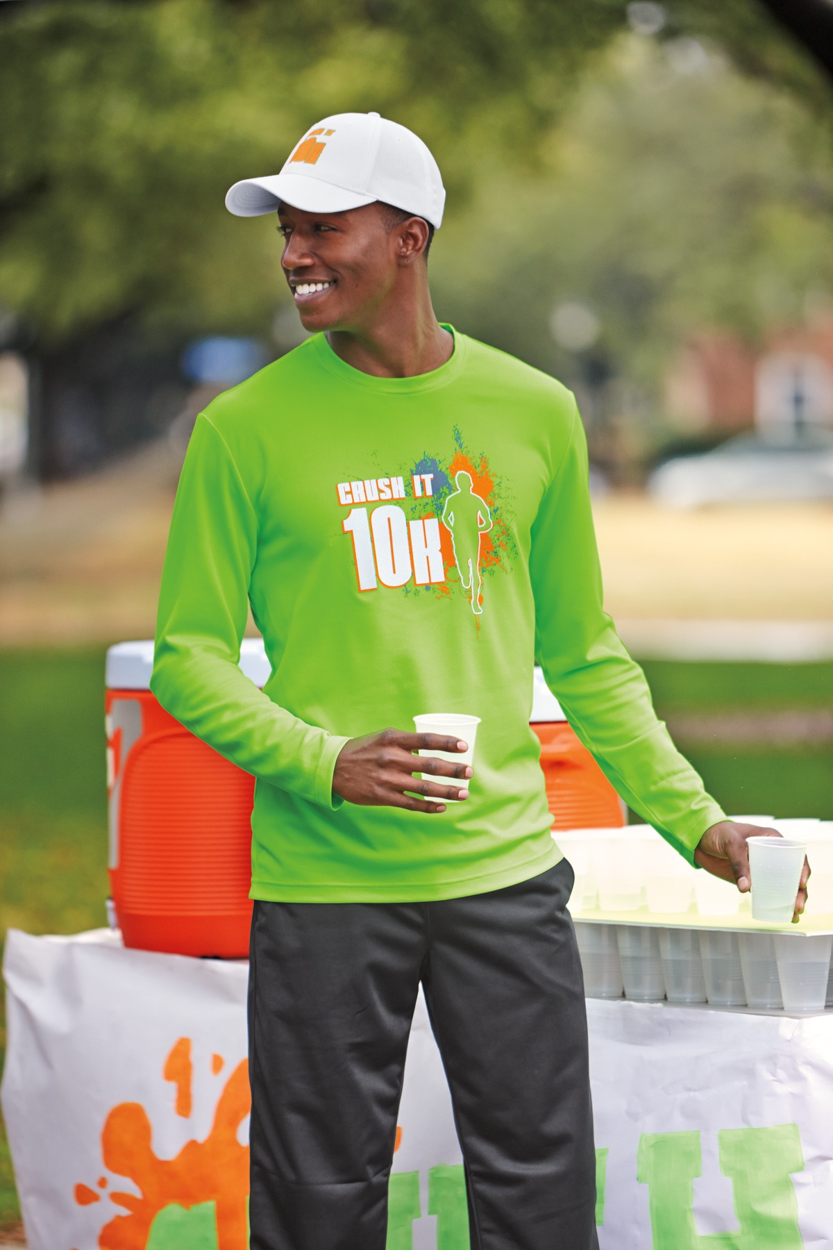 Sport-Tek PosiCharge RacerMesh Long Sleeve Tee view 6