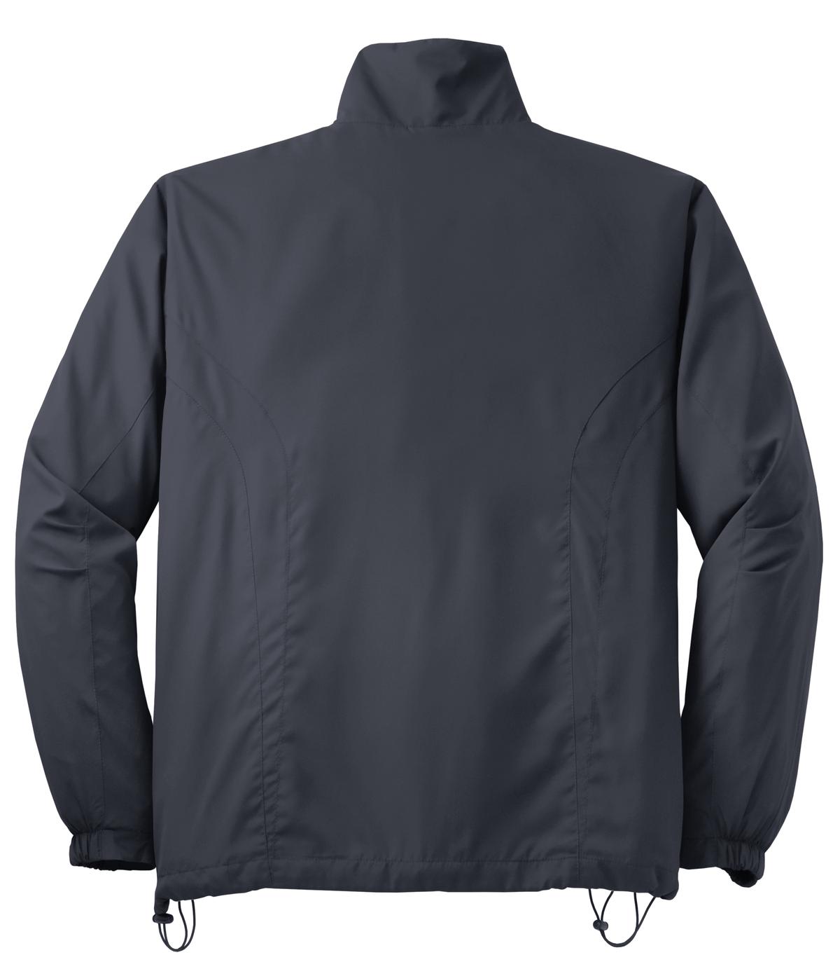 Sport-Tek Full-Zip Wind Jacket. JST70 in Graphite — Back