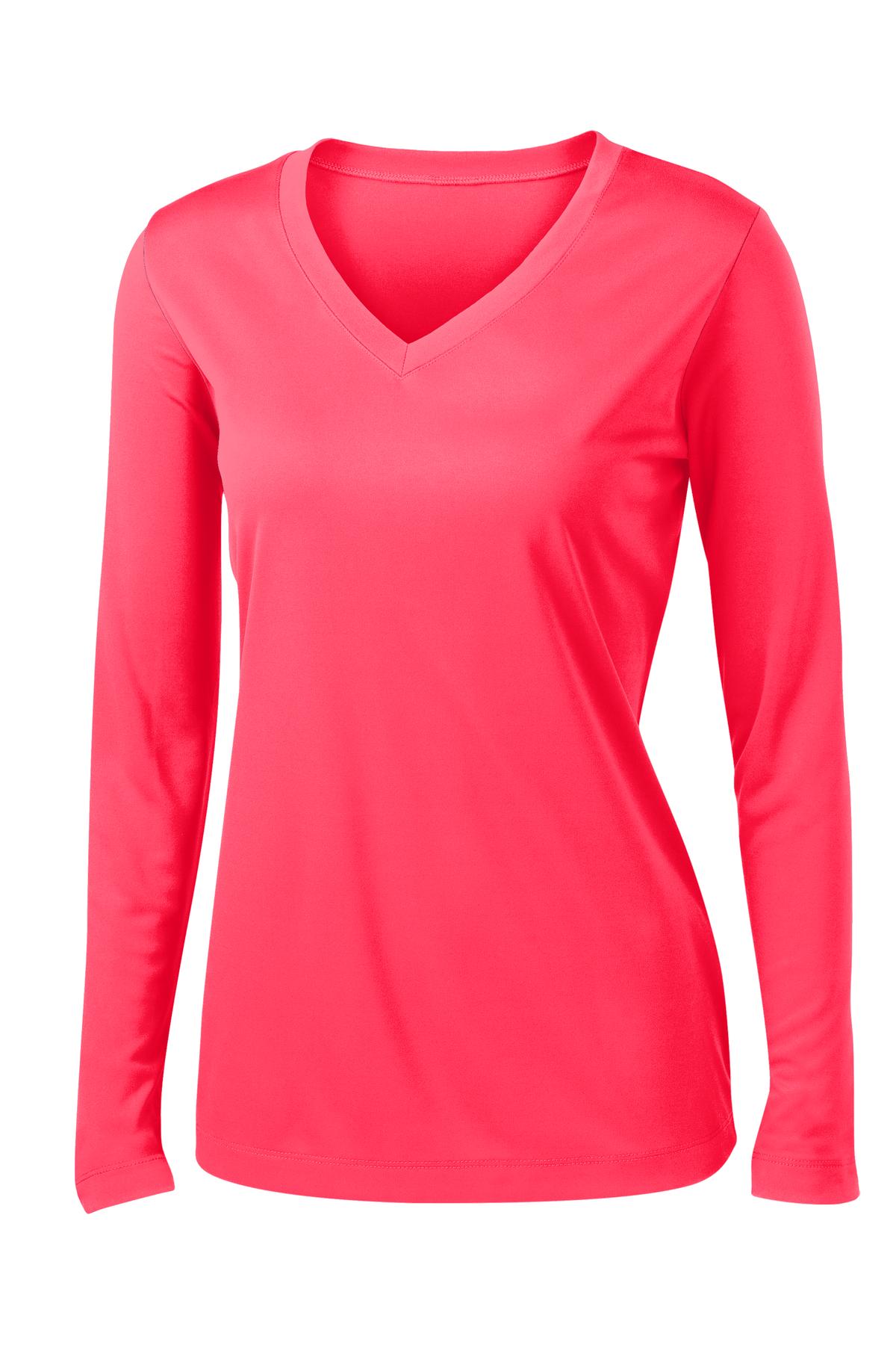 Sport-Tek Damen Langarmshirt PosiCharge Competitor V-Ausschnitt - Bild 19 von 56