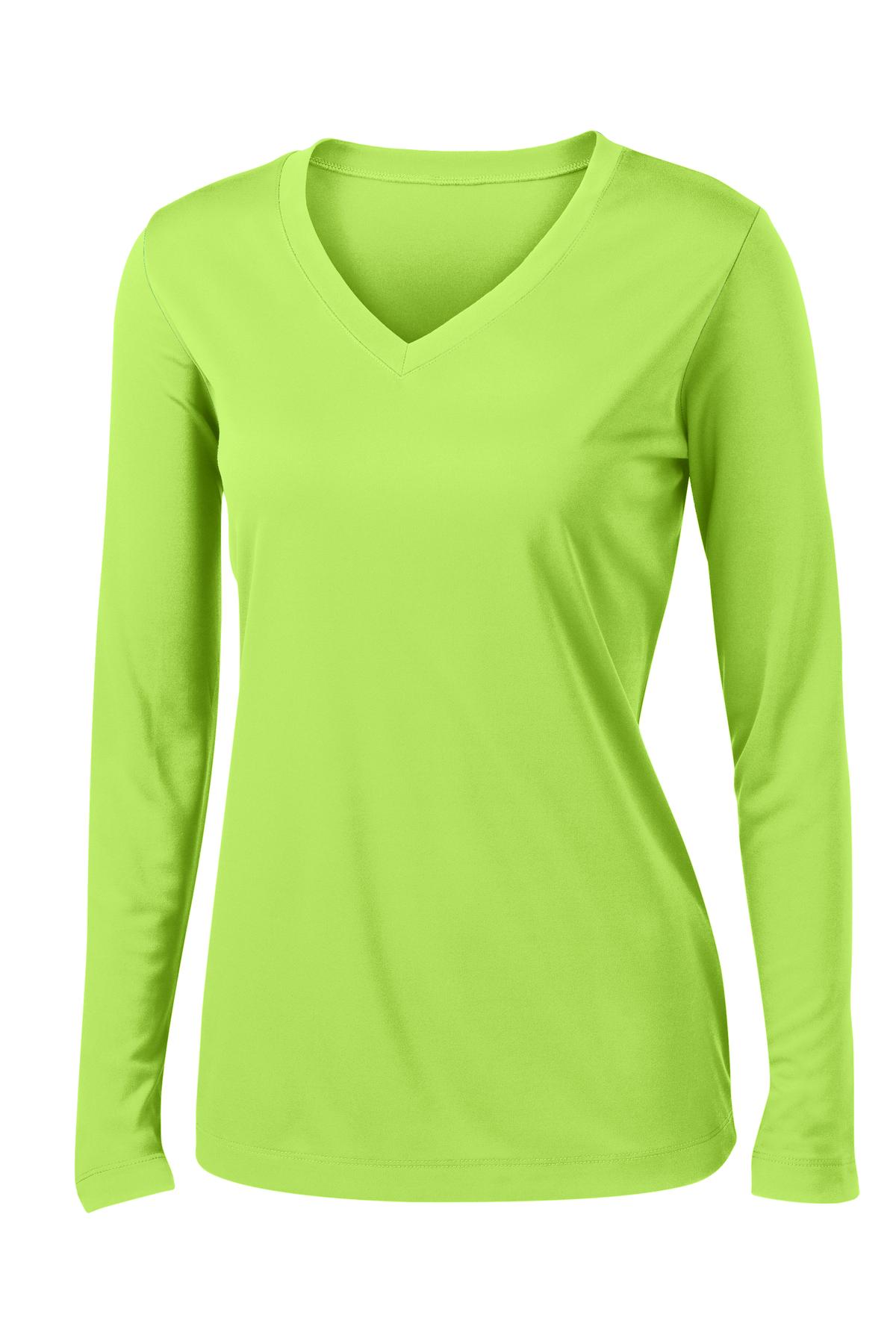 Sport-Tek Damen Langarmshirt PosiCharge Competitor V-Ausschnitt - Bild 27 von 56