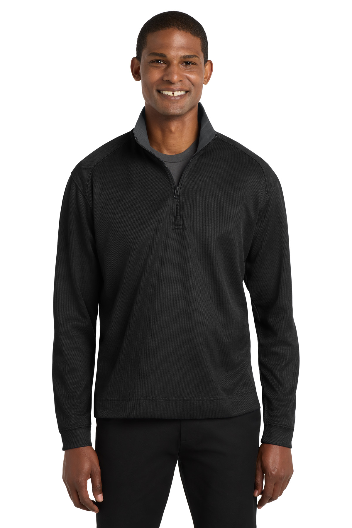 Port Authority ® Vertical Texture 1/4-Zip Pullover. K805