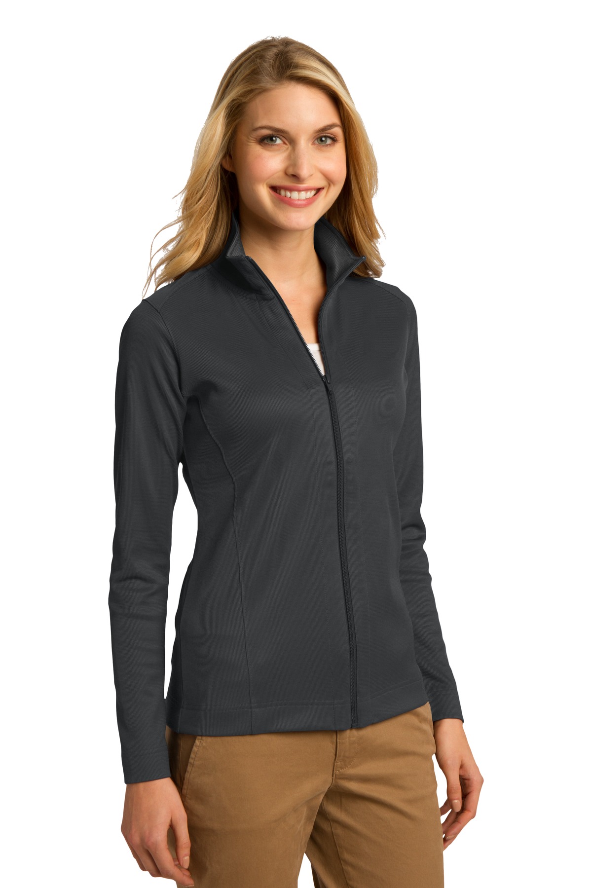 Port Authority Women's Vertical Texture Full-Zip Jacket. L805