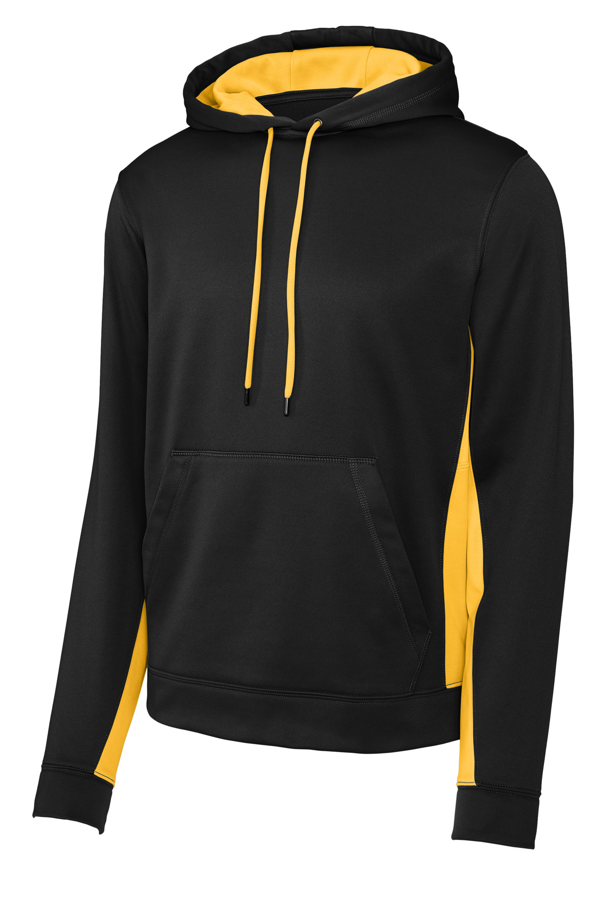 Sport-Tek Sport-Wick Fleece Colorblock Hooded Pullover. ST235