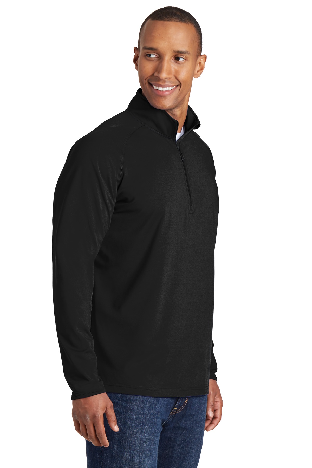 Sport-Tek Tall Sport-Wick Stretch 1/4-Zip Pullover. TST850