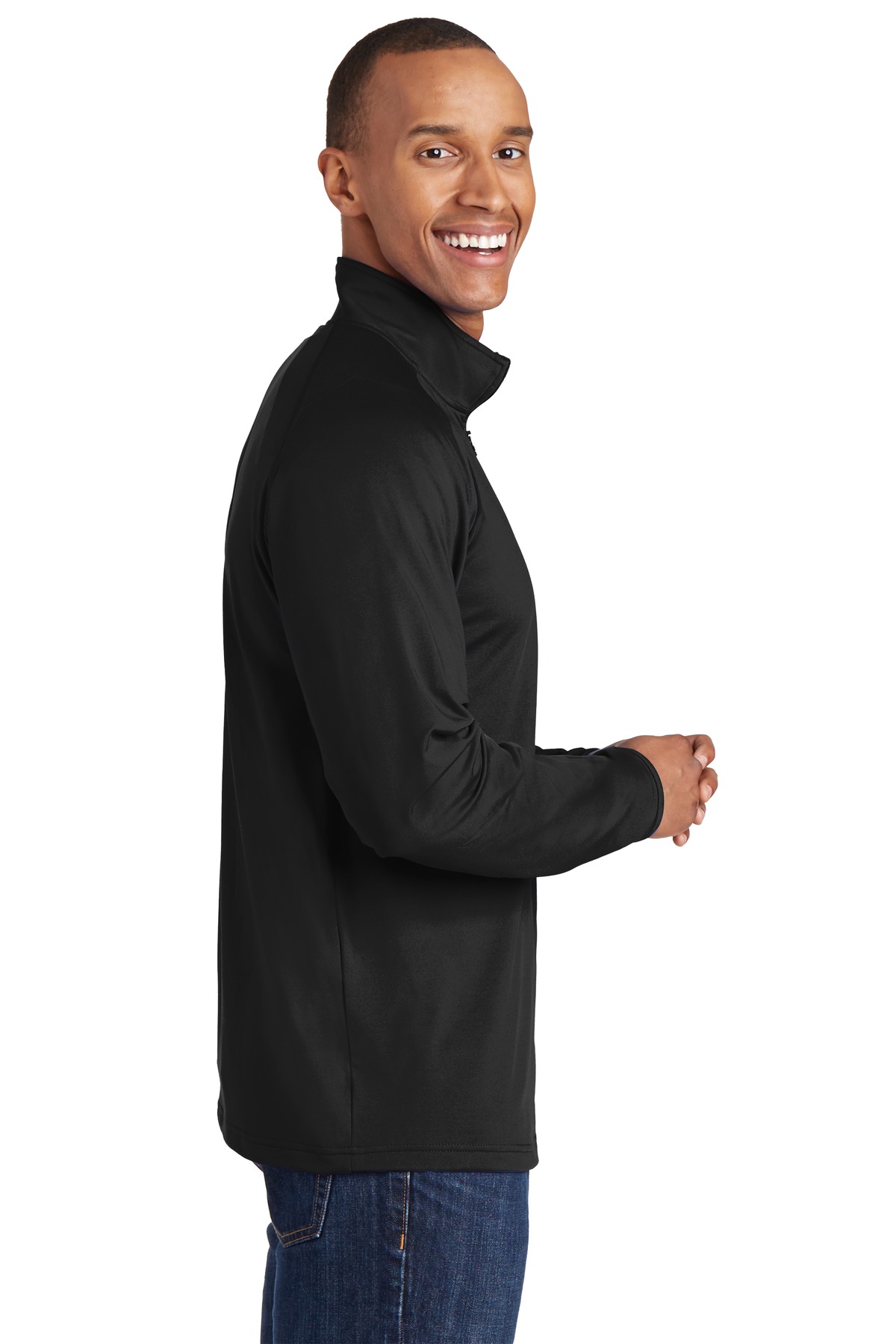Sport-Tek Tall Sport-Wick Stretch 1/4-Zip Pullover. TST850