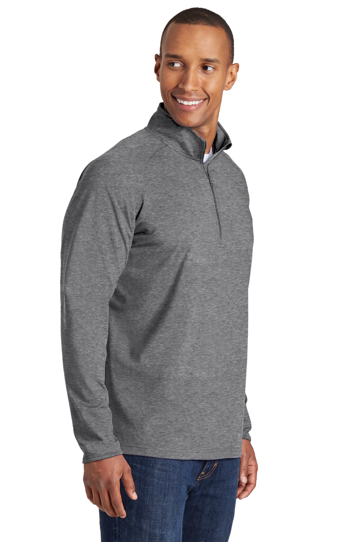 Sport-Tek Tall Sport-Wick Stretch 1/4-Zip Pullover. TST850