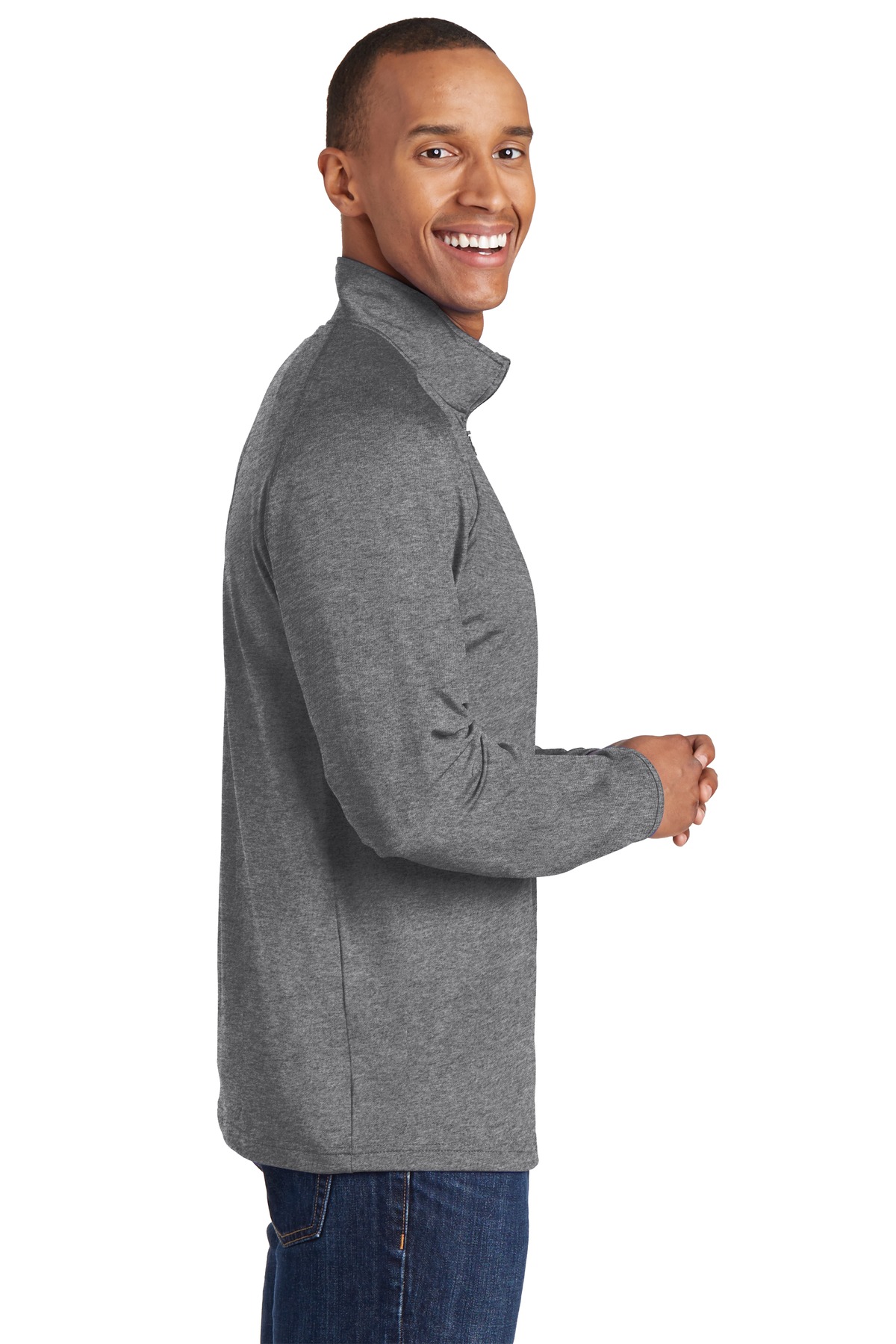 Sport-Tek Tall Sport-Wick Stretch 1/4-Zip Pullover. TST850