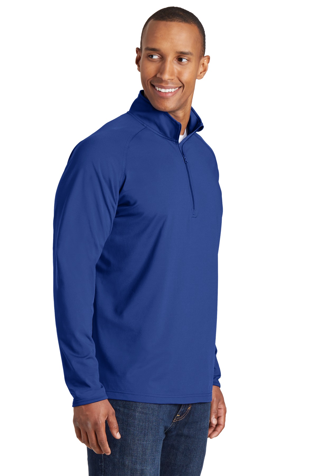 Sport-Tek Tall Sport-Wick Stretch 1/4-Zip Pullover. TST850