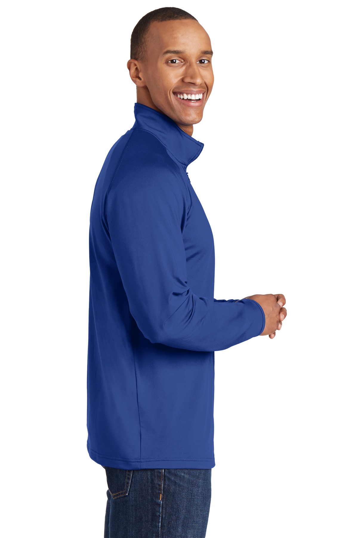 Sport-Tek Tall Sport-Wick Stretch 1/4-Zip Pullover. TST850