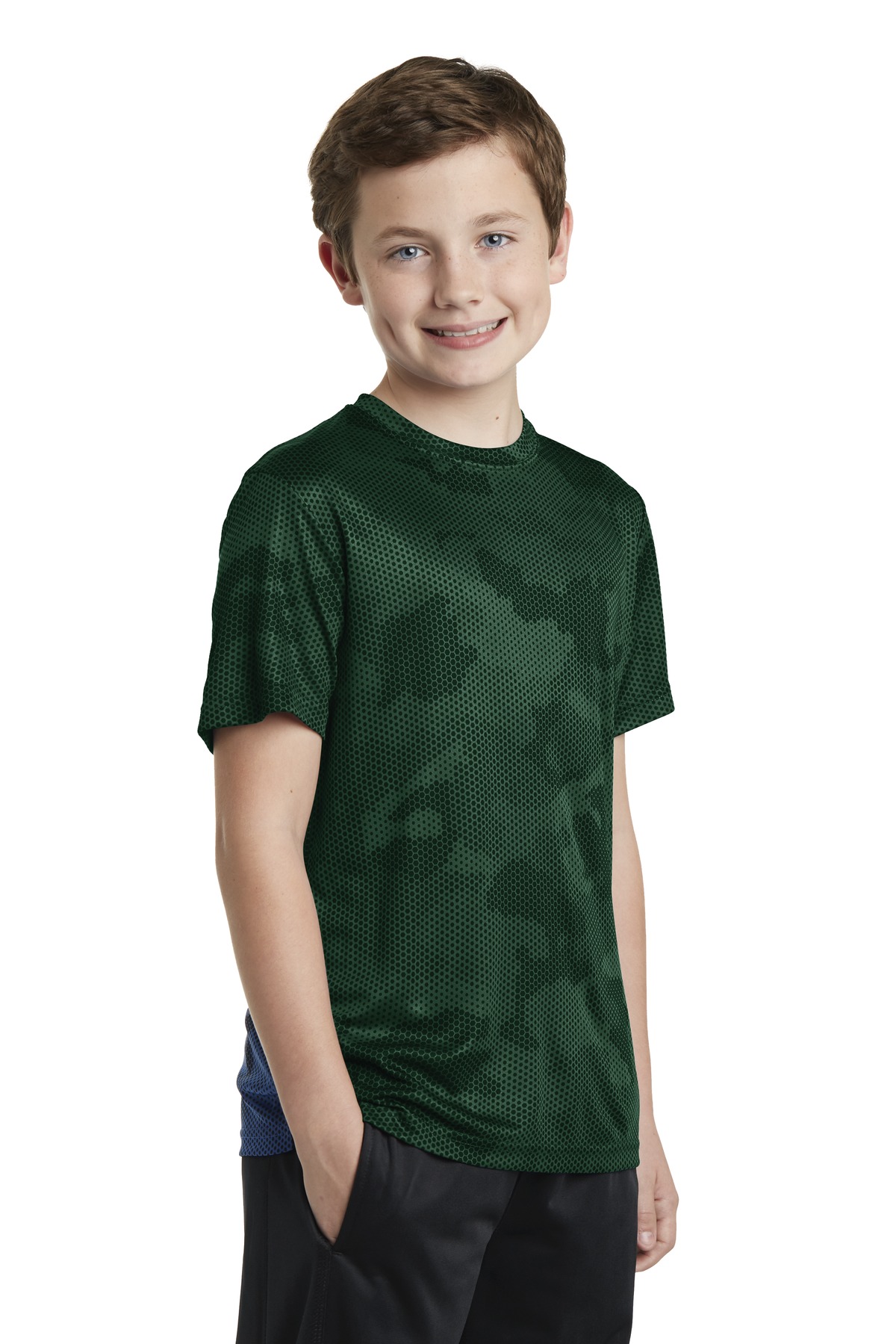 Sport-Tek Youth CamoHex Tee. YST370
