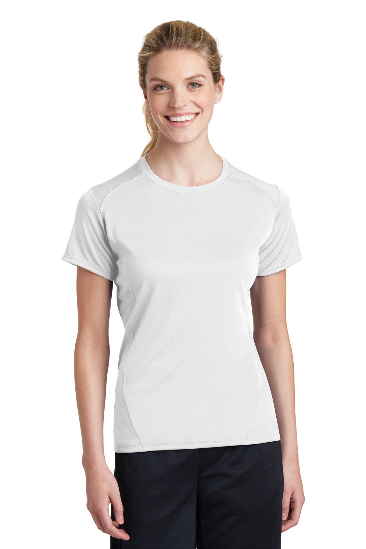DISCONTINUED Sport-Tek Ladies Dry Zone Raglan Accent T-Shirt. L473