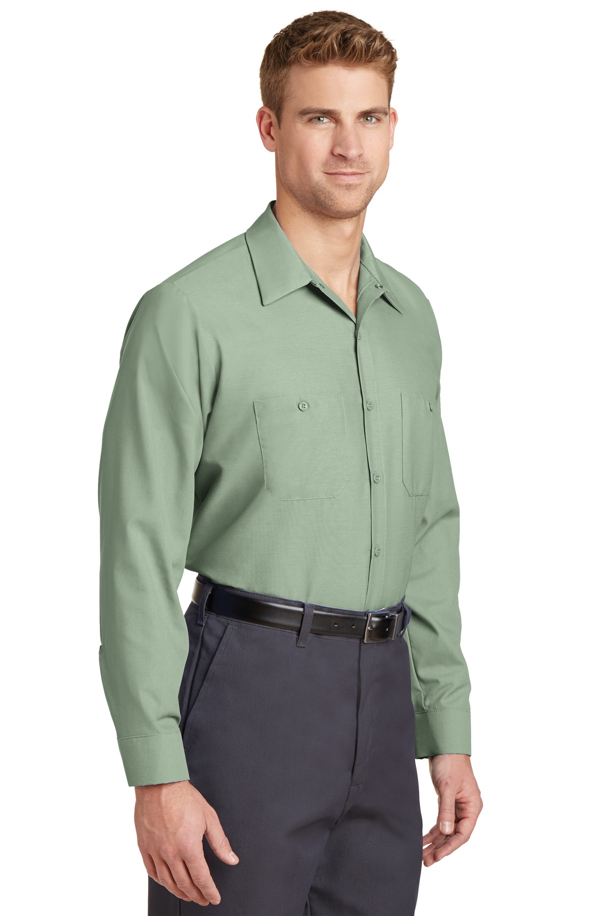 Red Kap Long Sleeve Industrial Work Shirt. SP14