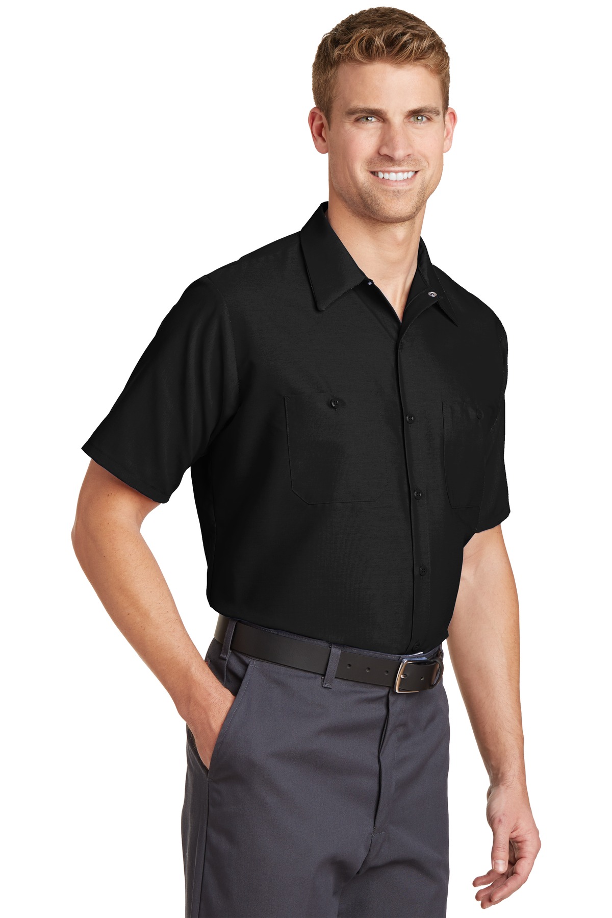 Red Kap Short Sleeve Industrial Work Shirt. SP24