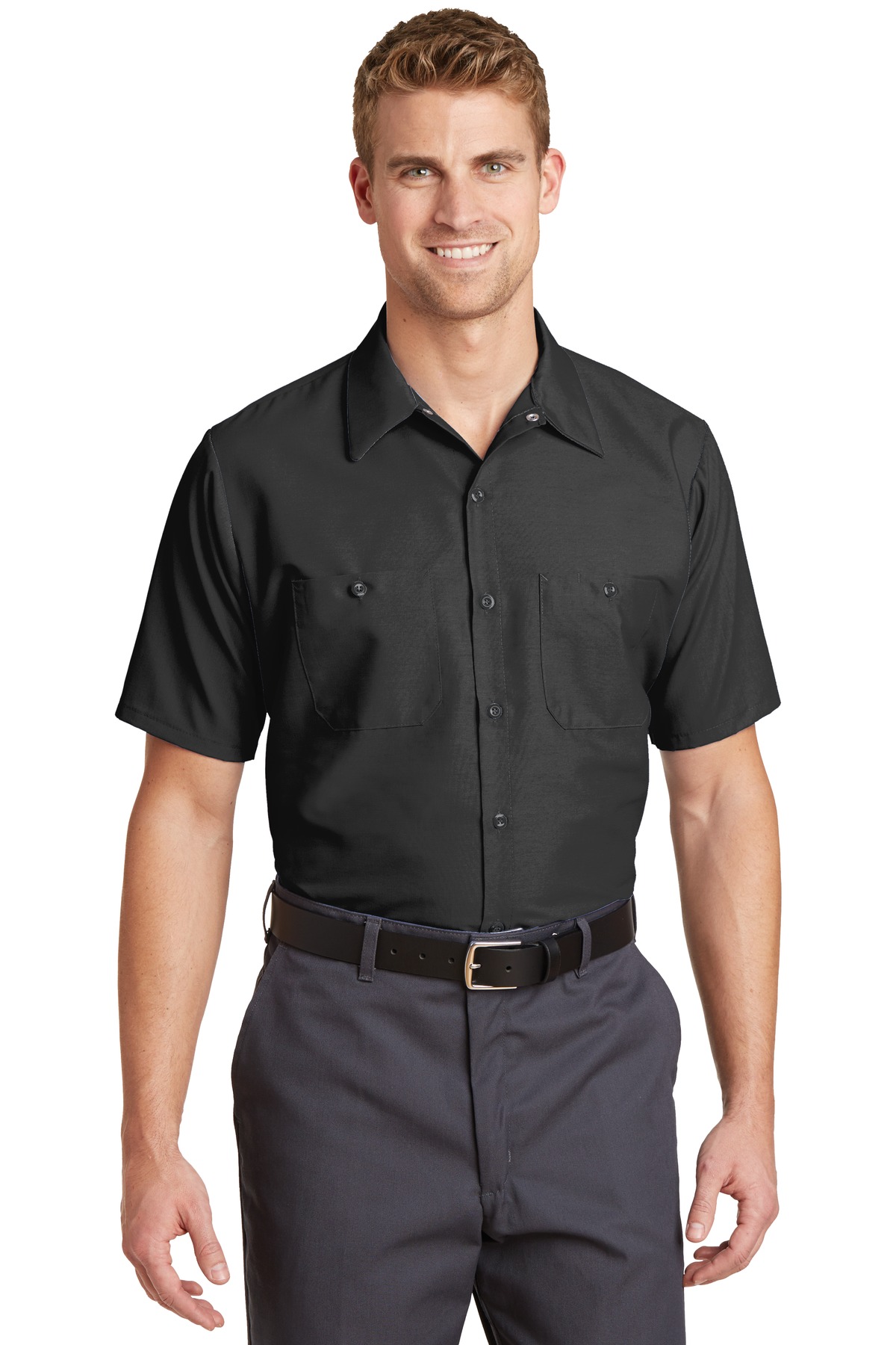 Red Kap - Short Sleeve Industrial Work Shirt. SP24