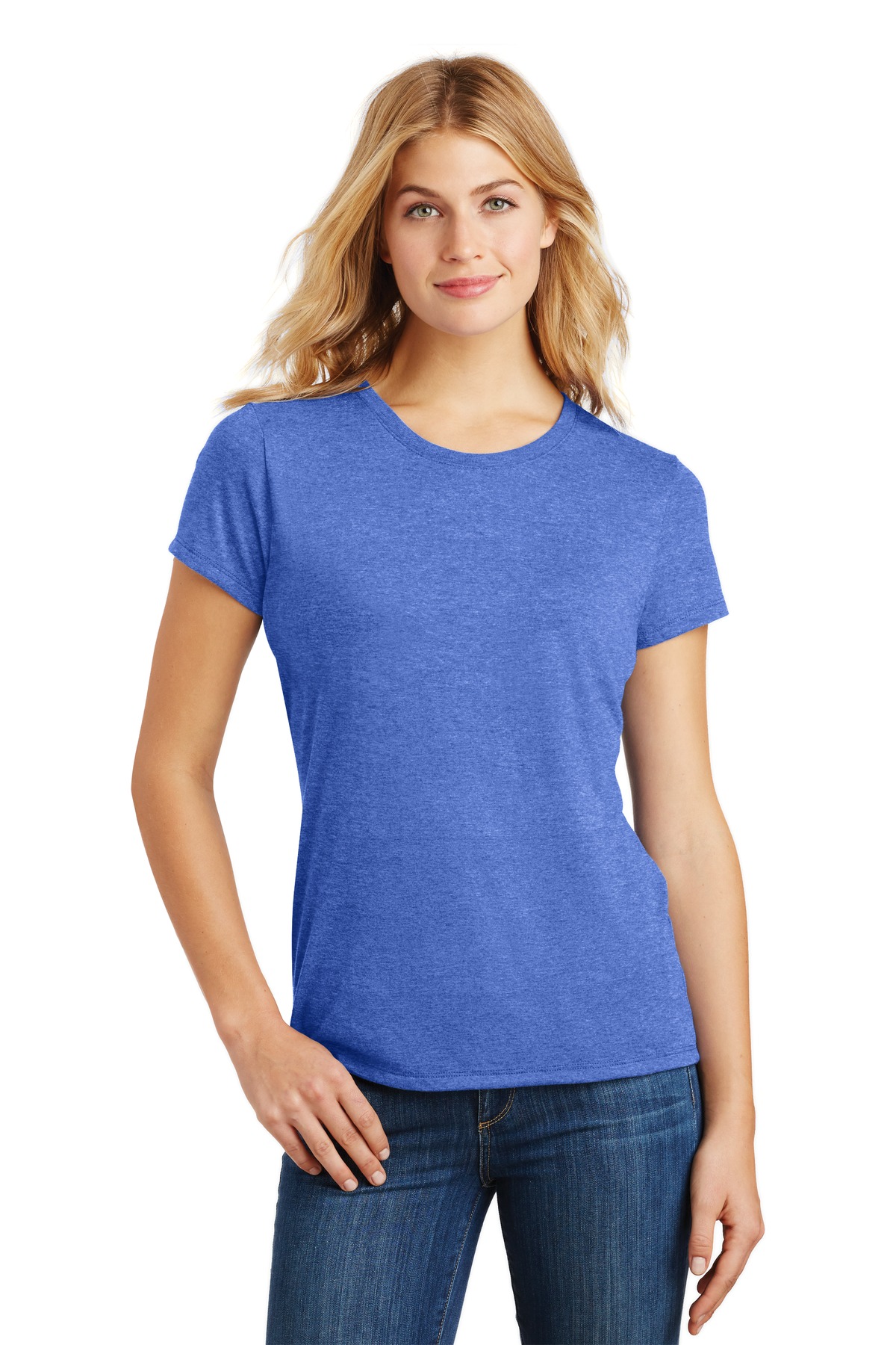 DM130L-District Made   Ladies Perfect Tri   Crew Tee