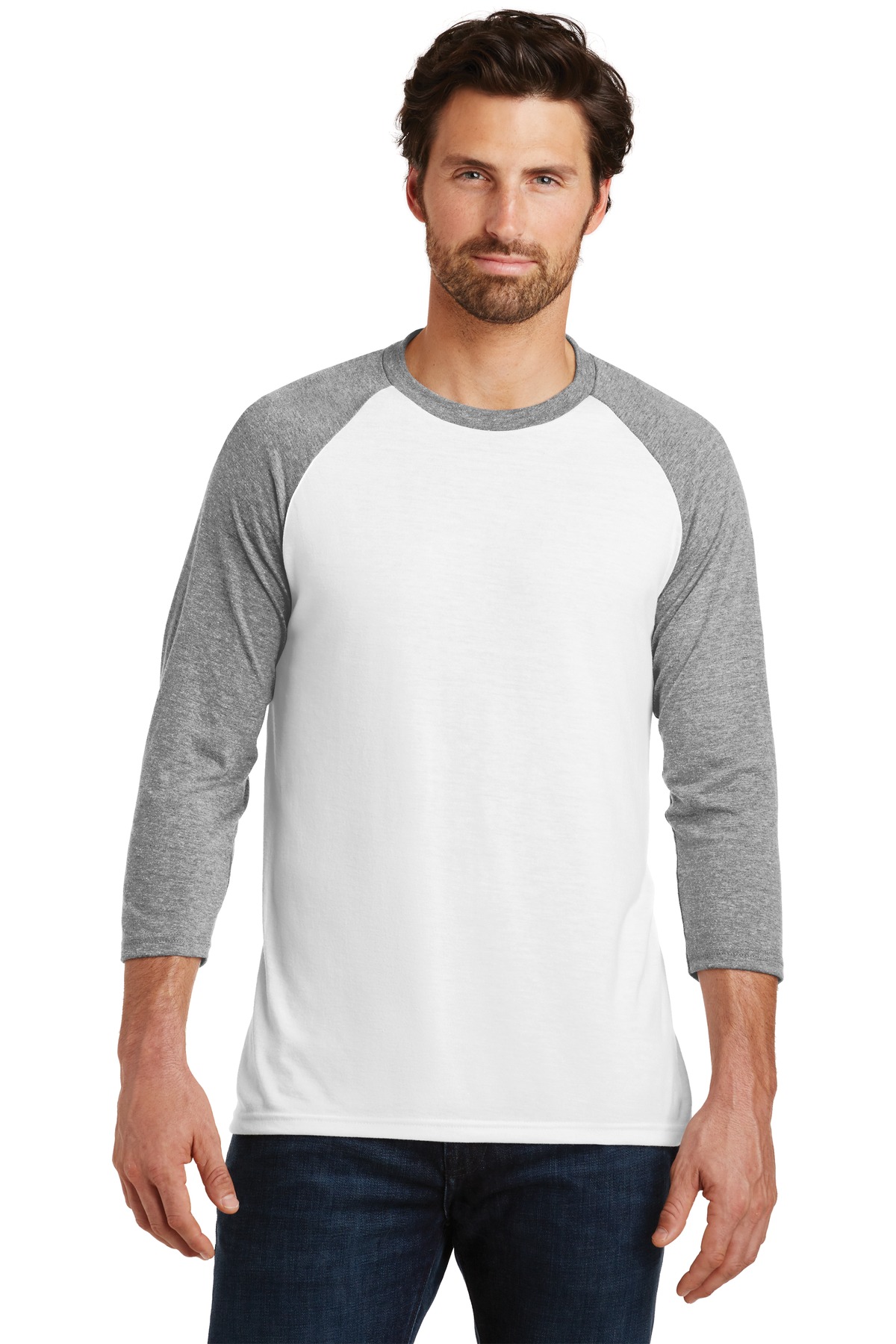 District Hospitality T-Shirts ® Perfect Tri® 3/4-Sleeve Raglan.-District