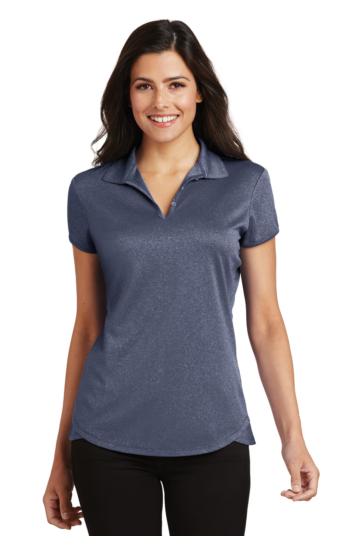 Port Authority ® Women's Trace Heather Polo. L576 - Image 4