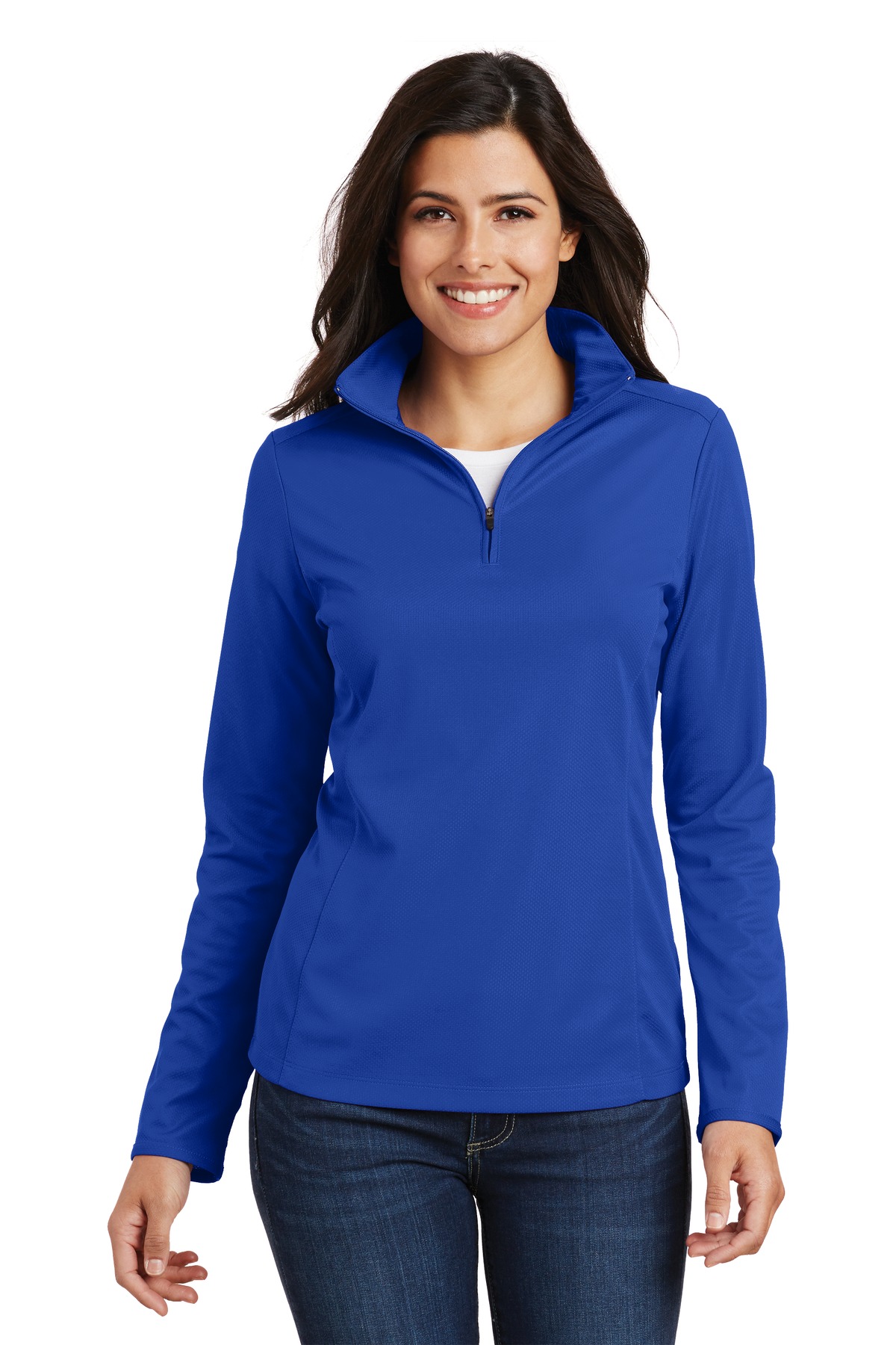 Port Authority ® Women's Pinpoint Mesh 1/2-Zip . L806 - Image 5